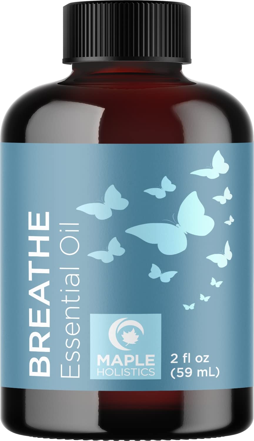 Breathe Blend Essential Oil for Diffuser - Invigorating Breathe Essential  Oil Blend with Eucalyptus Peppermint Tea Tree and Mint Essential Oils for  Diffusers for Home and Shower Aromatherapy 2oz 2 Fl Oz (