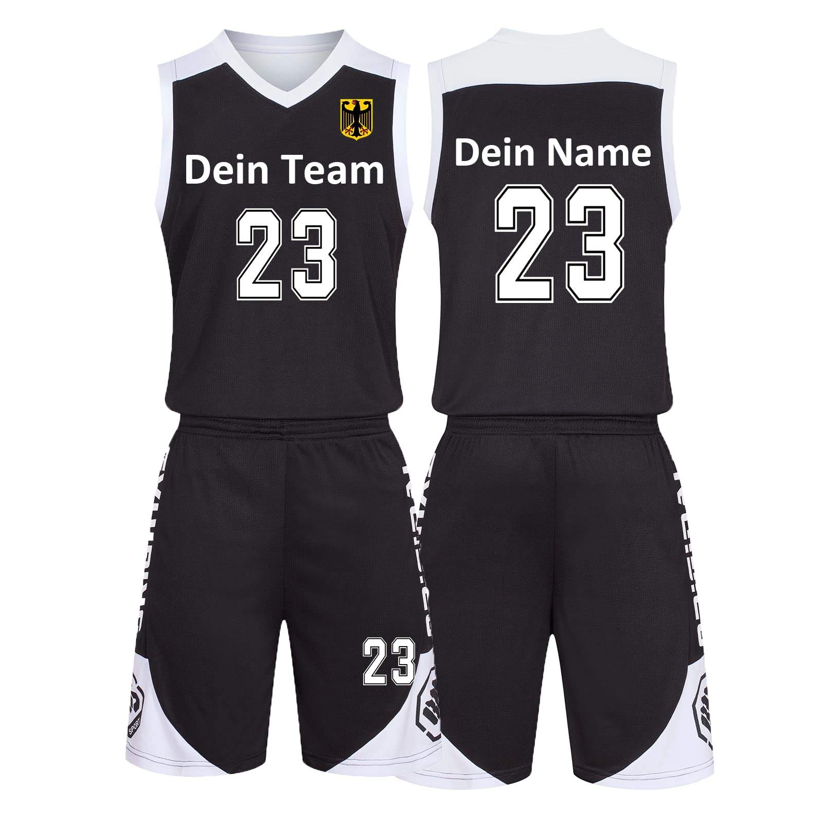Basketball Jersey Black Green Personalized Printed Team Name Number Hip Hop Sports Uniform For Men Women Youth Kids