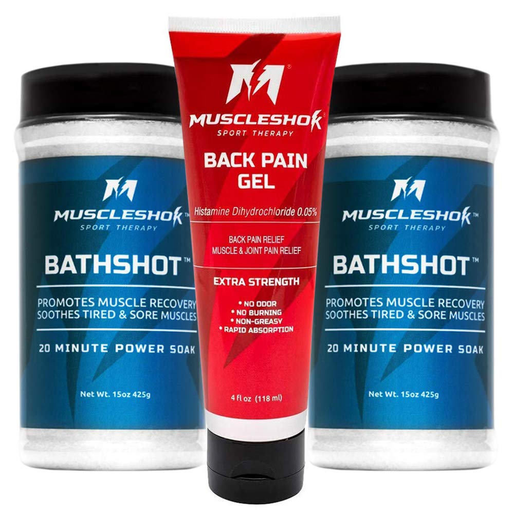 Muscleshok Back Pain Relief Gel Odorless Extra Strength Fast Acting