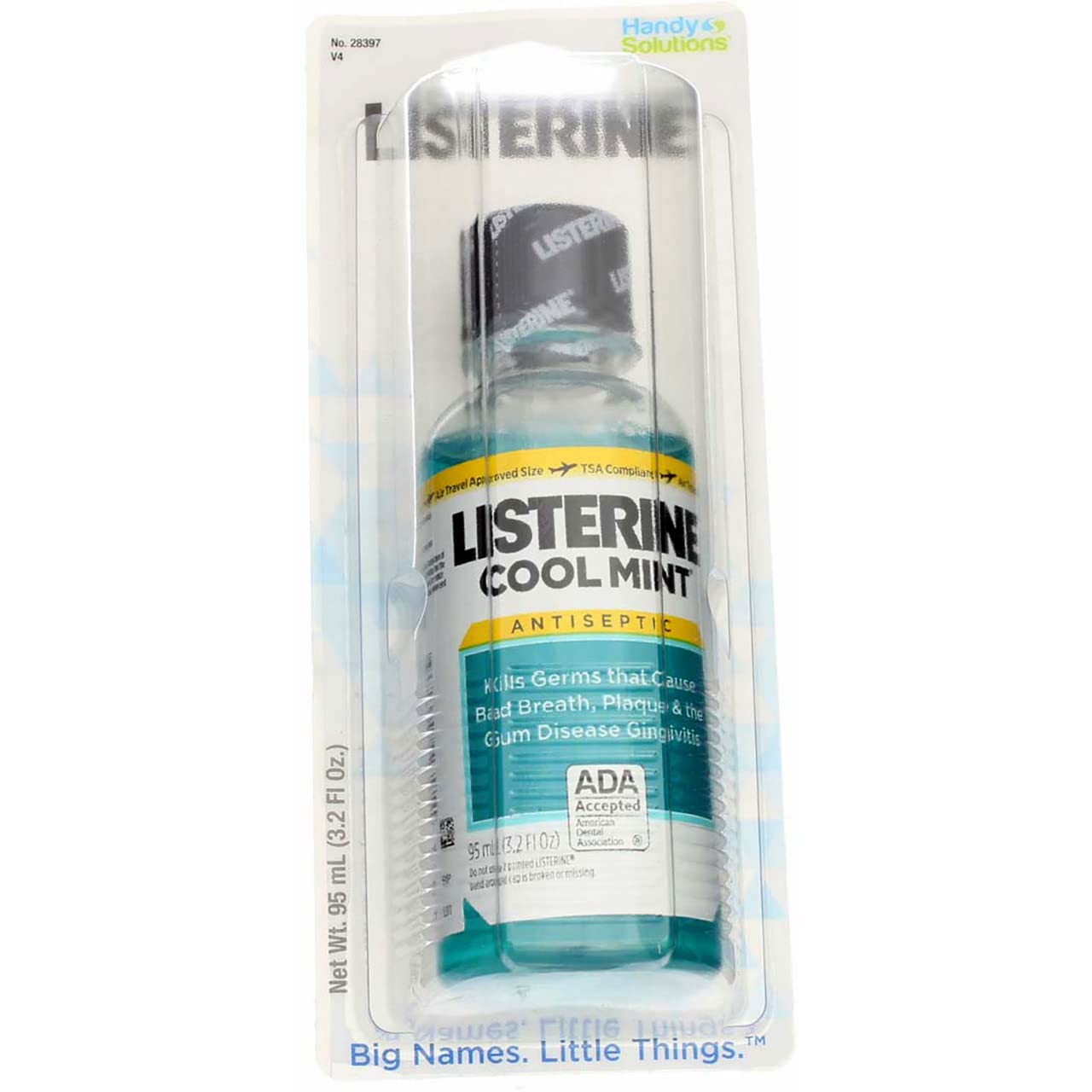 Listerine Cool Mint Antiseptic Mouthwash for Bad Breath Travel