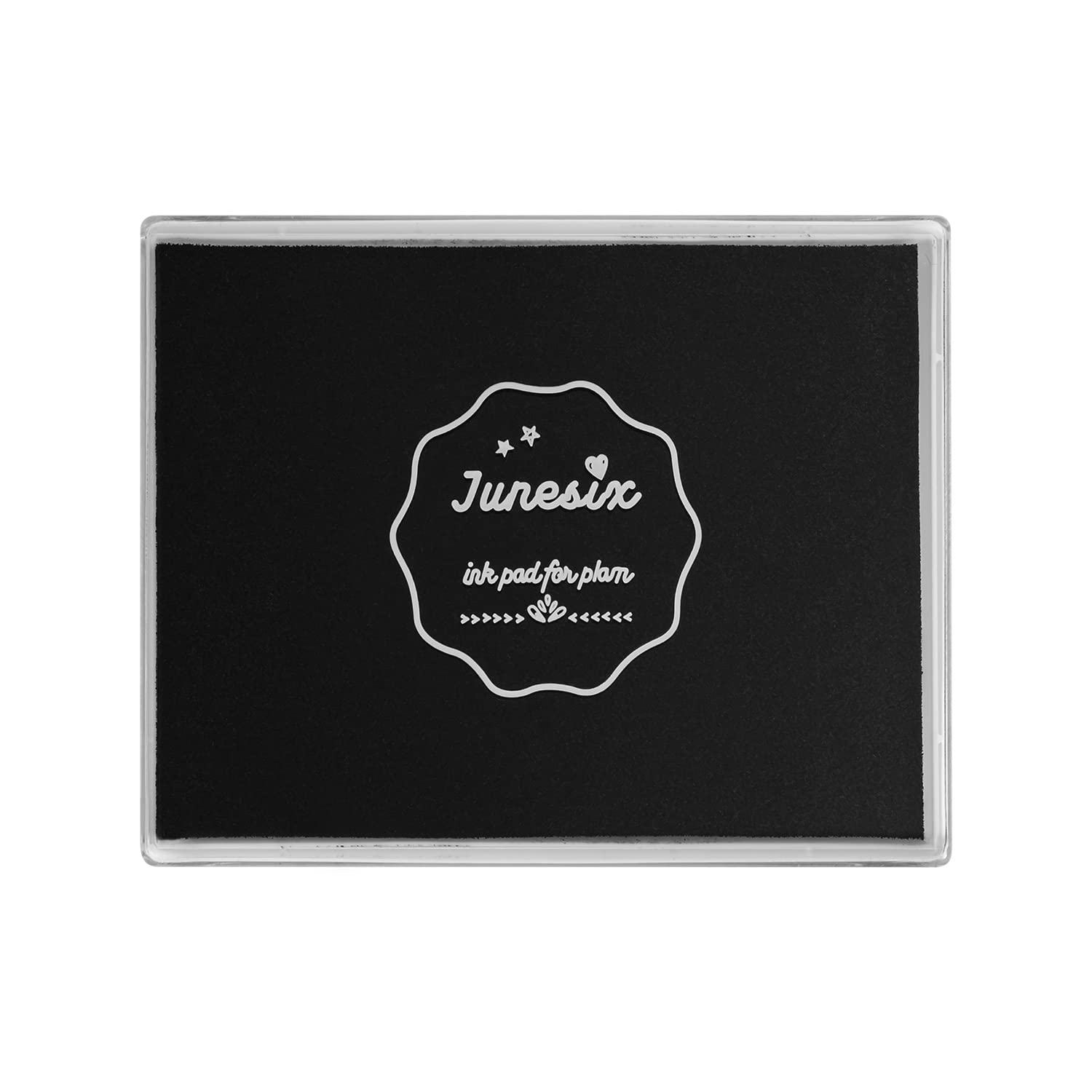 Ink Pad, 5x4'' Washable Non-Toxic Ink Stamp Pad for Baby Footprint  Handprint, Black