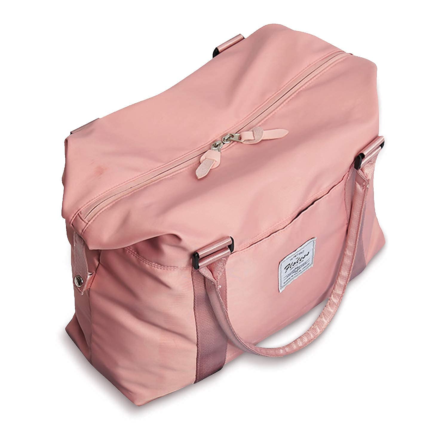 Womens travel bags weekender carry on for women sports Gym Bag workout duffel  bag overnight shoulder Bag fit 15.6 inch Laptop Pink Large A-Pink