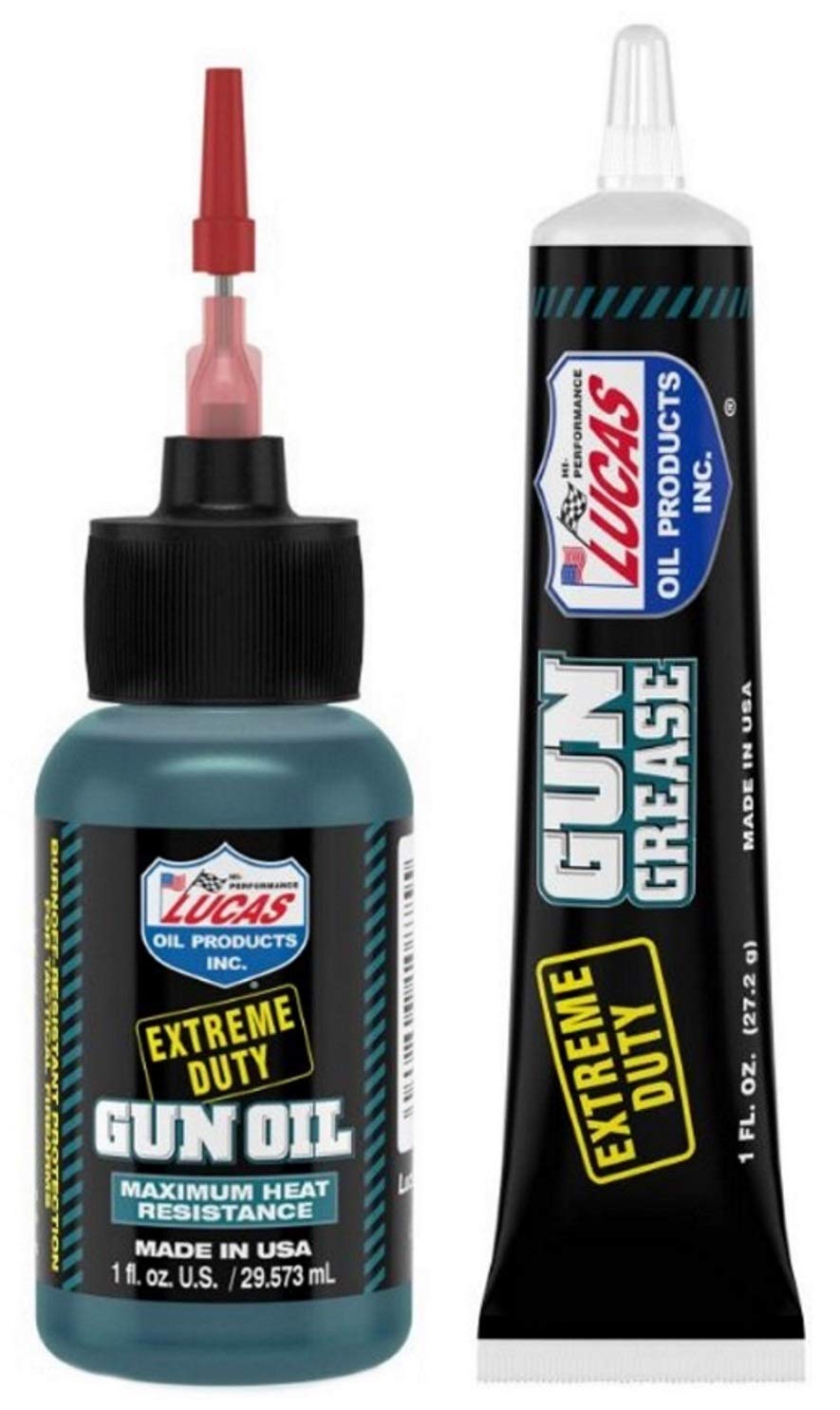 Lucas Extreme Duty 1oz Gun Oil Needle Oiler 10875 & 1oz Grease Tube 10889  Kit