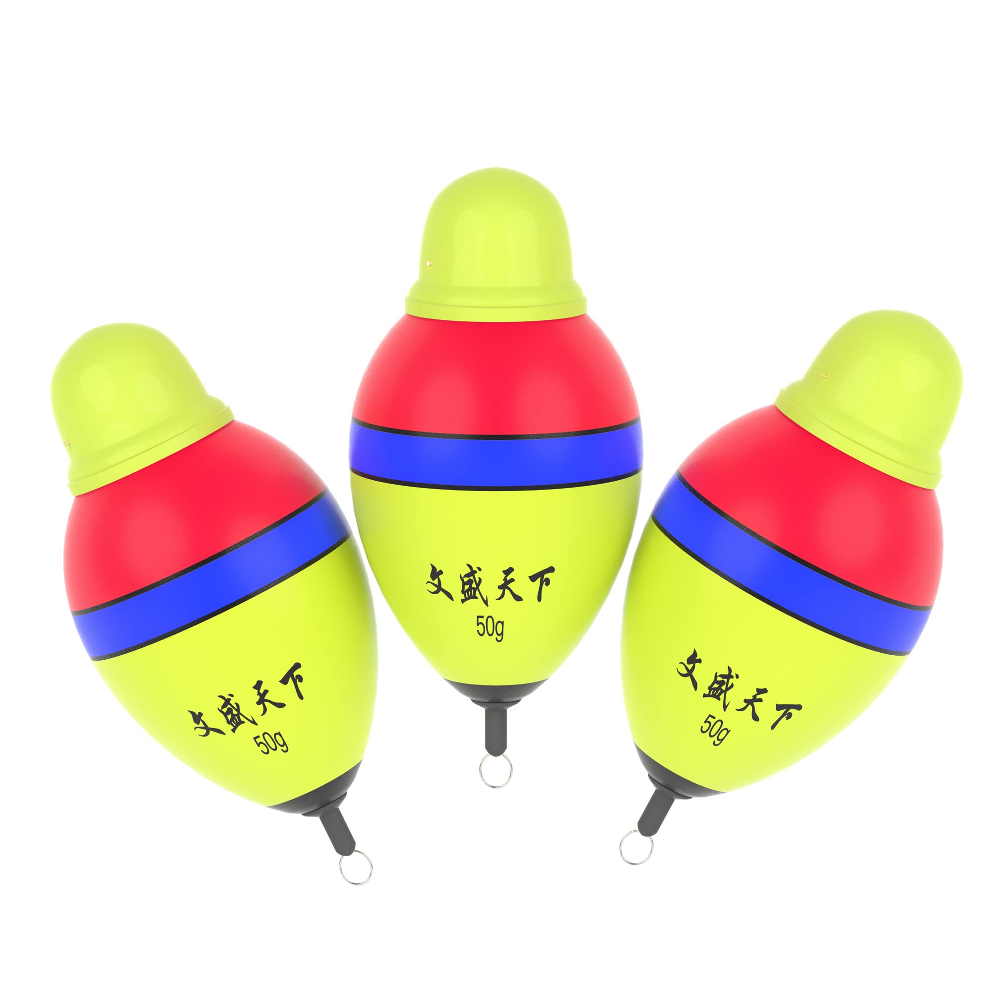 Kangdun 3 Pcs Color Change Alarm Lighted Bobbers for Night Fishing