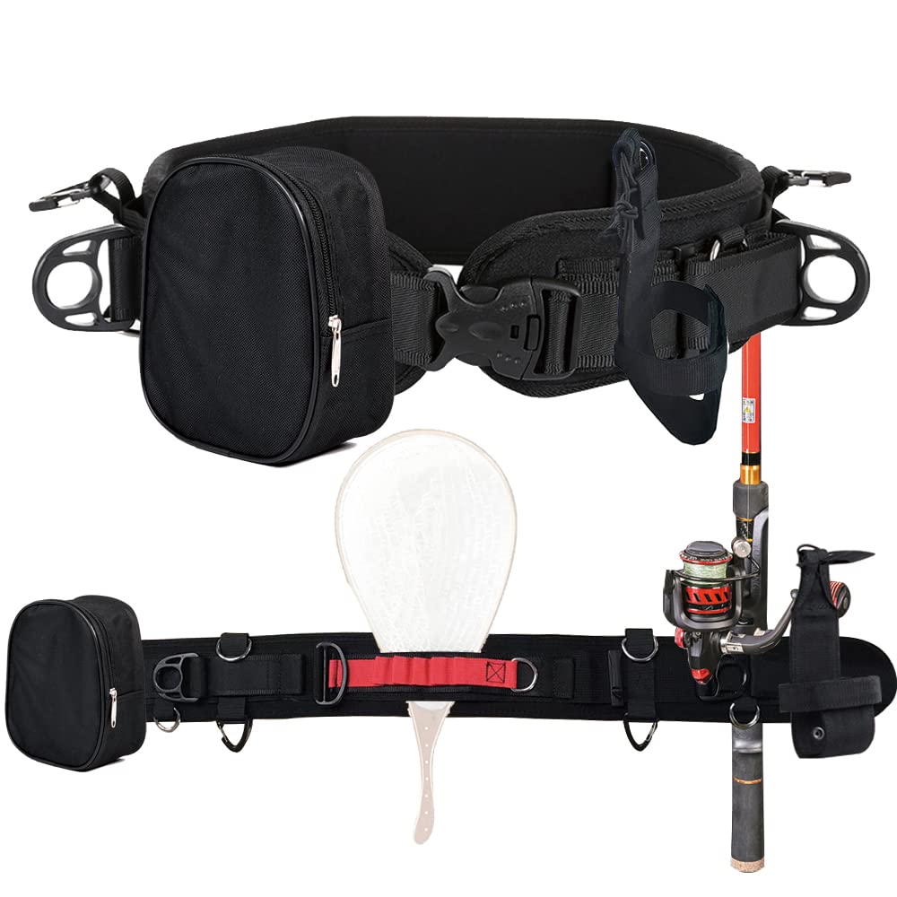 Adjustable Fishing Wading Belt, Fishing Wader Belt for Kayaking Fishing  Fishing Belt Rod Holder,Fishing Accessories