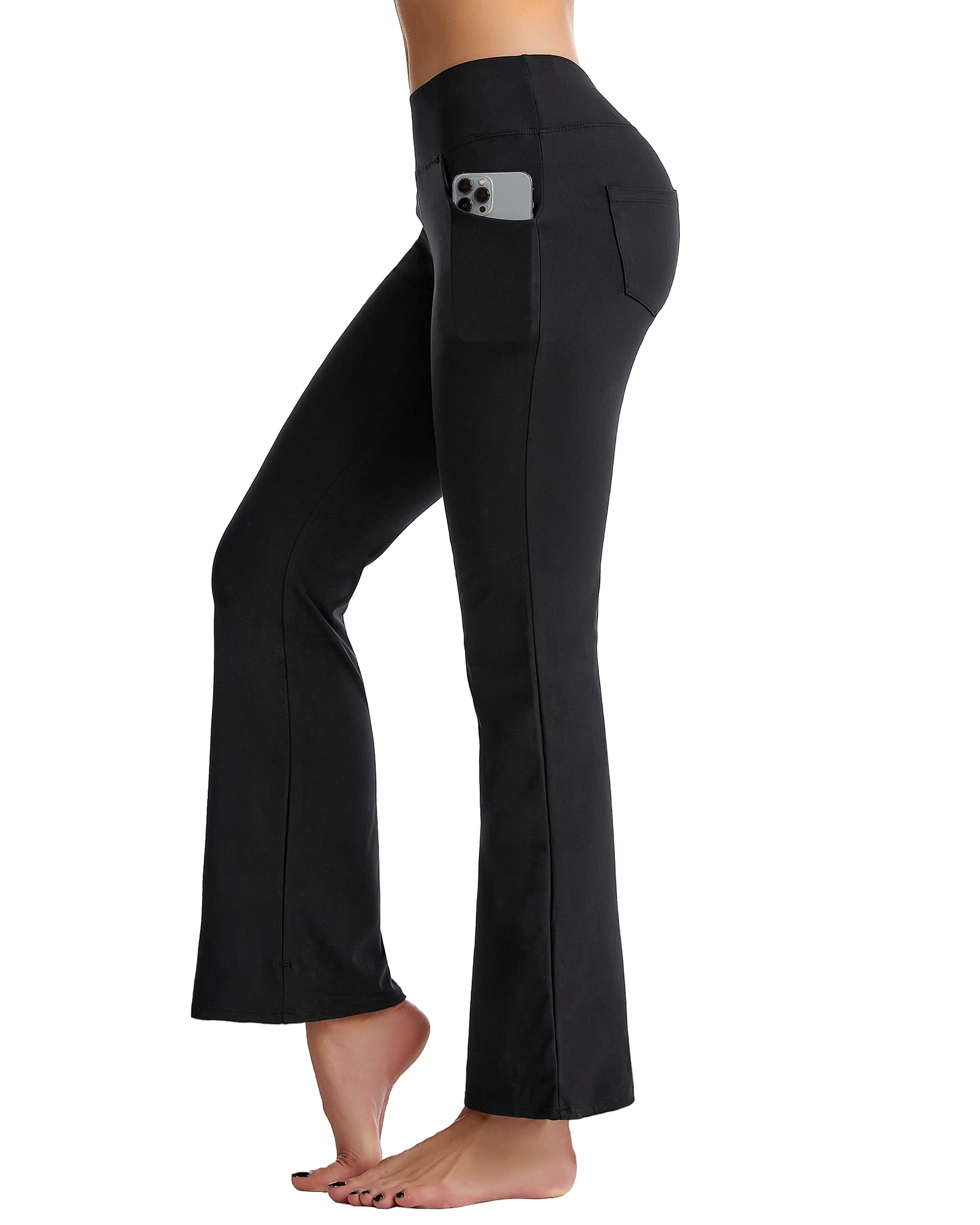 CAMBIVO Flare Yoga Pants for Women High Waist, Bootcut Workout