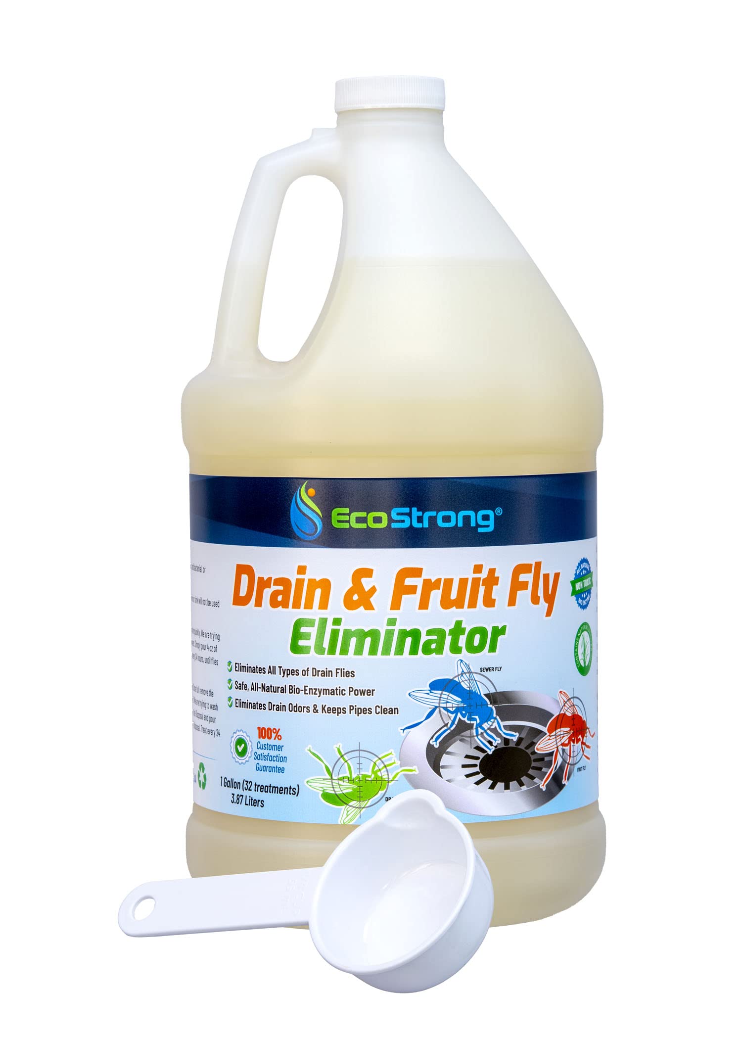 Fruit Fly Drain Treatment | Drain Fly Eliminator | All-Natural, Eliminates  Gnats, Sewer Flies and More - Works in All Drains - 1 Gallon