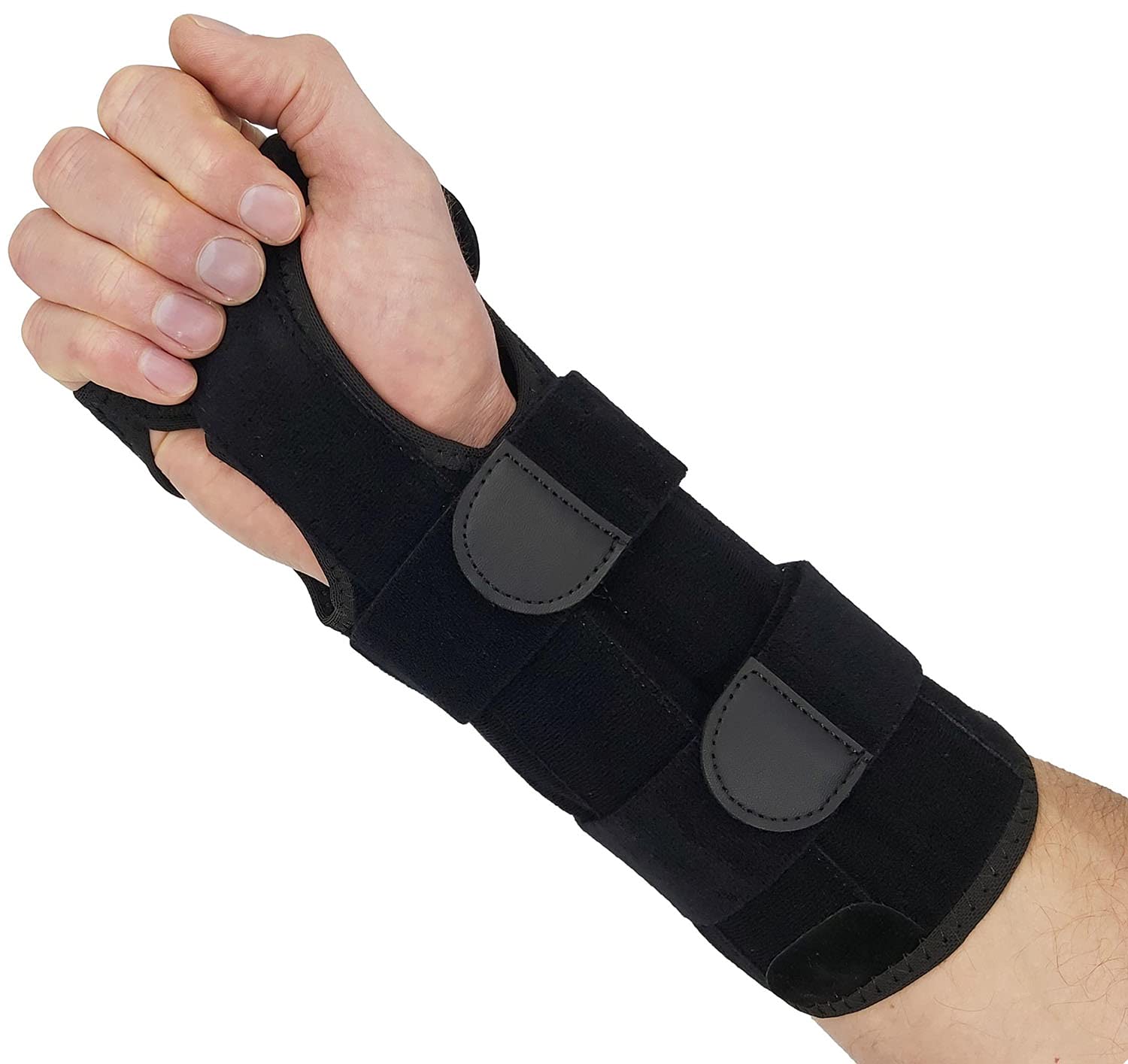 Carpal Tunnel Brace Wrist Splint - Longer for Extra Forearm & Wrist Support.  Reversible Wrist Splint for Wrist Tendonitis Pain Carpal Tunnel Syndrome  Night Splint Wrist Stabilizer Hand Brace (Sm/Med) Small/Medium