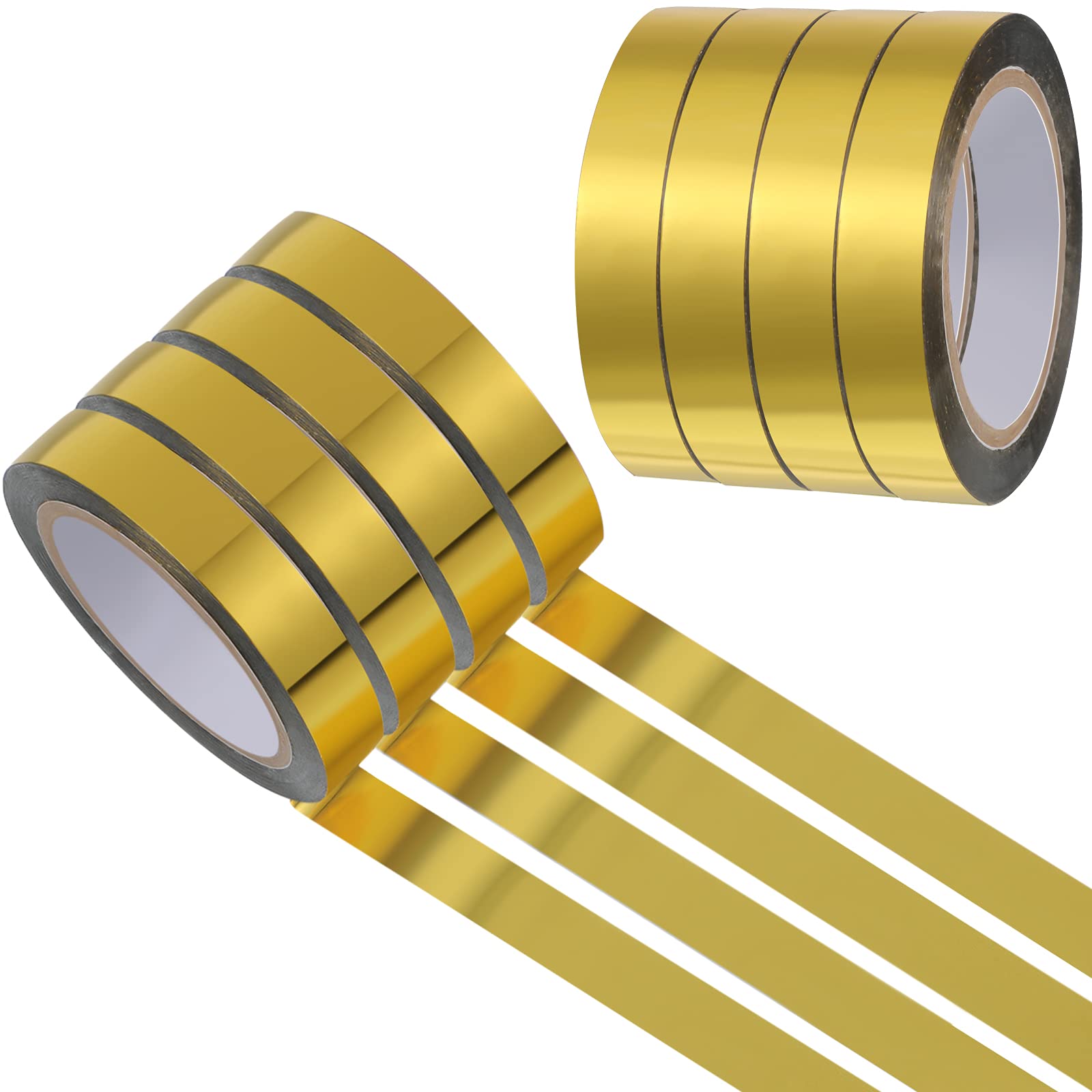 Metallic Tape Mirror Tape Duct Tape Diy Decorative Tapes, 2.4 Inches X 55  Yard