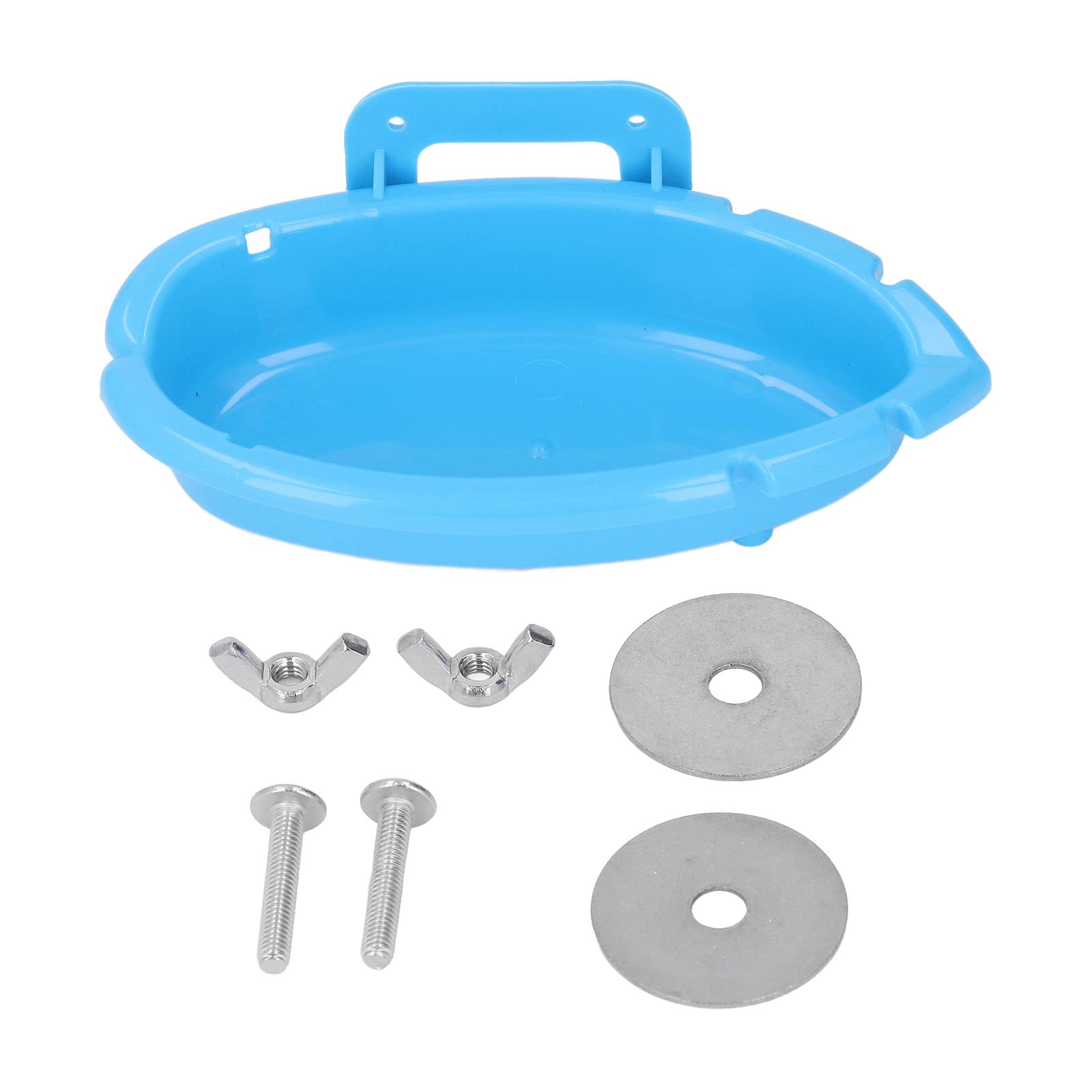 Milisten Pigeon Parrot Bathtub Metal Bird Bathtubs Pigeon Bath Tub Birds Supply Bird Shower Basin Bird Bath For Cage Pet Bathing Basin