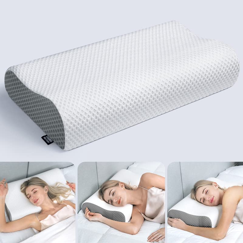 mesh bed sleeping lumbar support pillow
