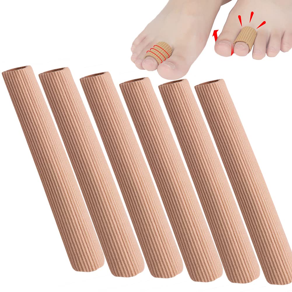 6Pack Toe Tubes Sleeves Protectors Toe Spacers Toe Separators Toe