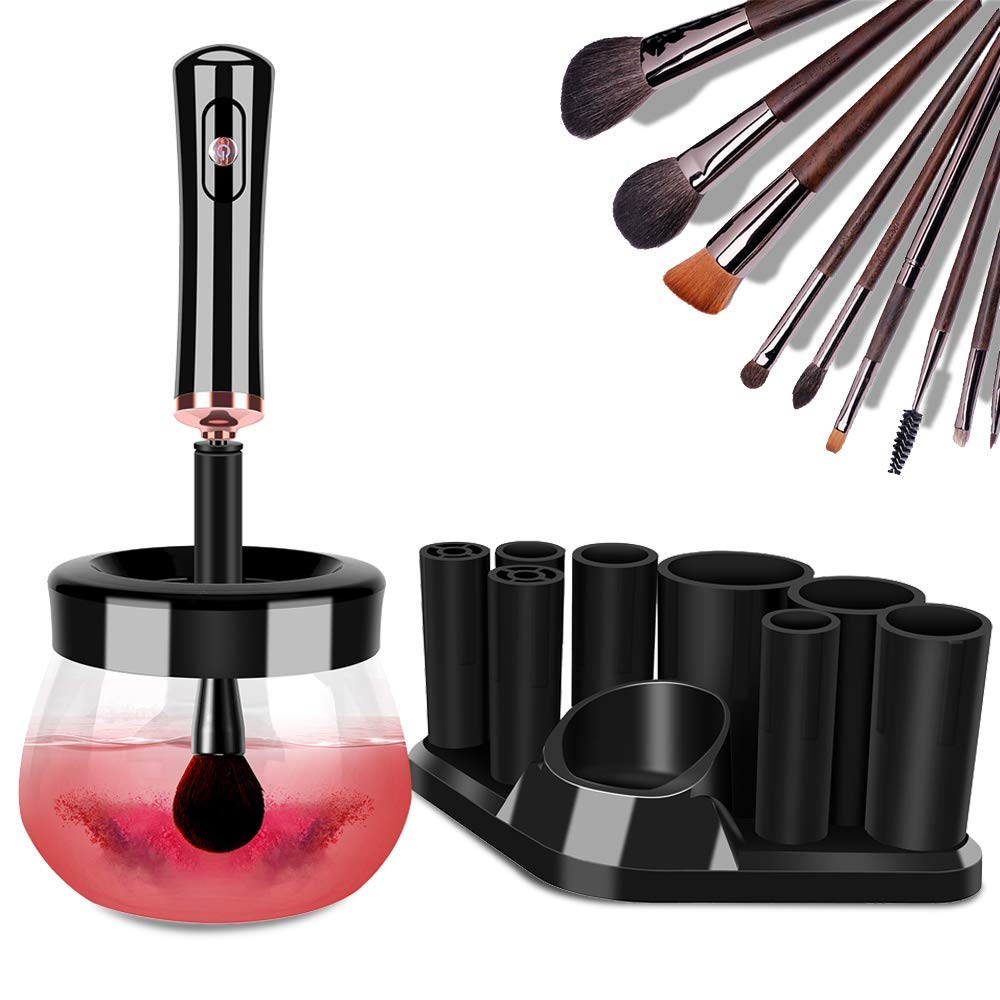 Makeup Brush Cleaner Dryer, Neeyer Super-Fast Electric Brush Cleaner  Machine Automatic Brush Cleaner Spinner Makeup