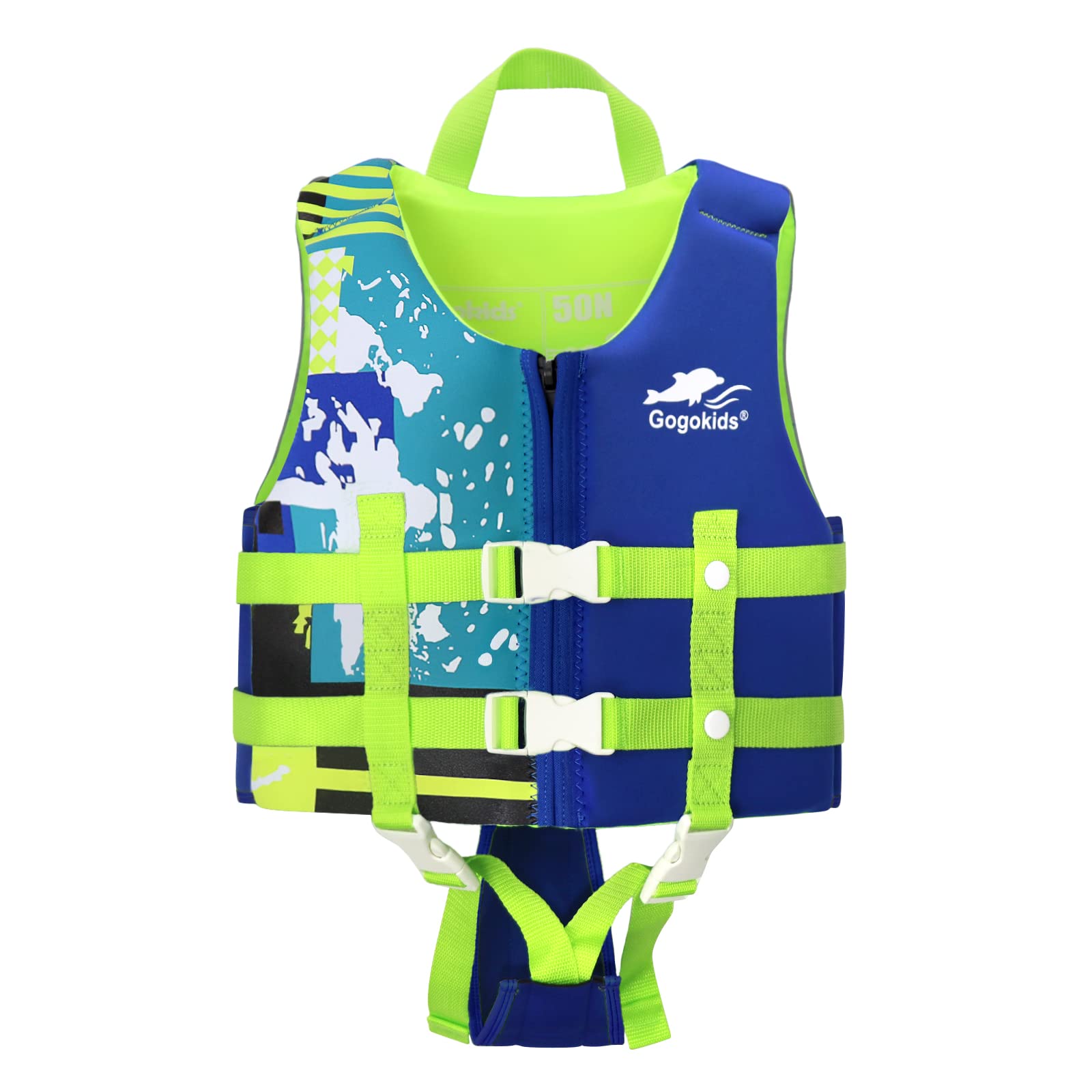  Toddler Swim Vest Floaties for Kids with Adjustable Safety  Strap for Learn to Swim Children, Stripes Deep Blue S Age 1-3 : Sports &  Outdoors