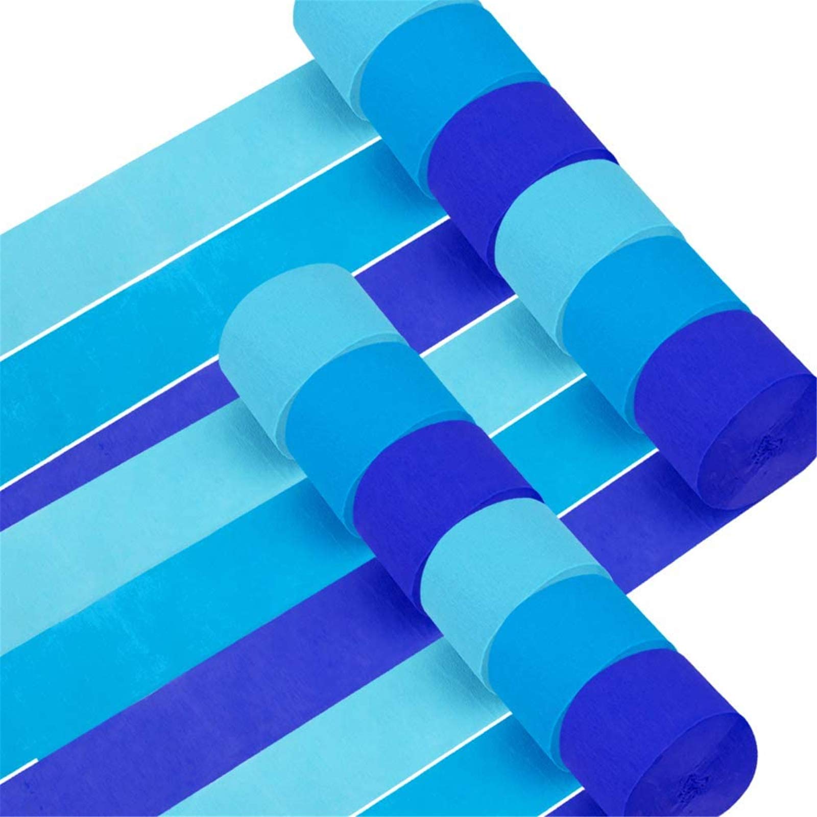 Coceca 12 Rolls 984ft Baby Blue Crepe Paper Streamers, 3 Different Blue  Streamer for Birthday Party Baby Shower Wedding Family Gathering  Thanksgiving Christmas Decorations DIY