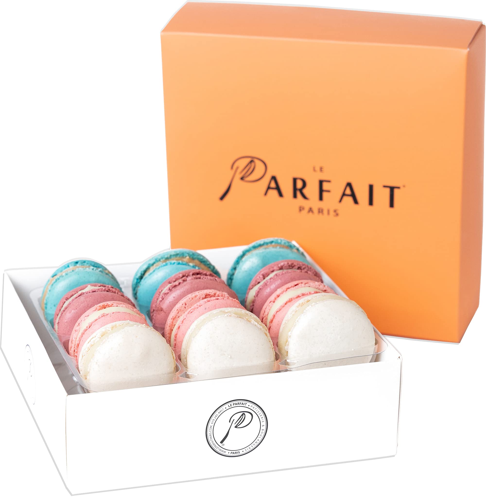 Le Parfait Paris: Garden Bloom French Macarons - Gourmet Desserts Snack Box  for Baby Shower, Birthdays, Mothers