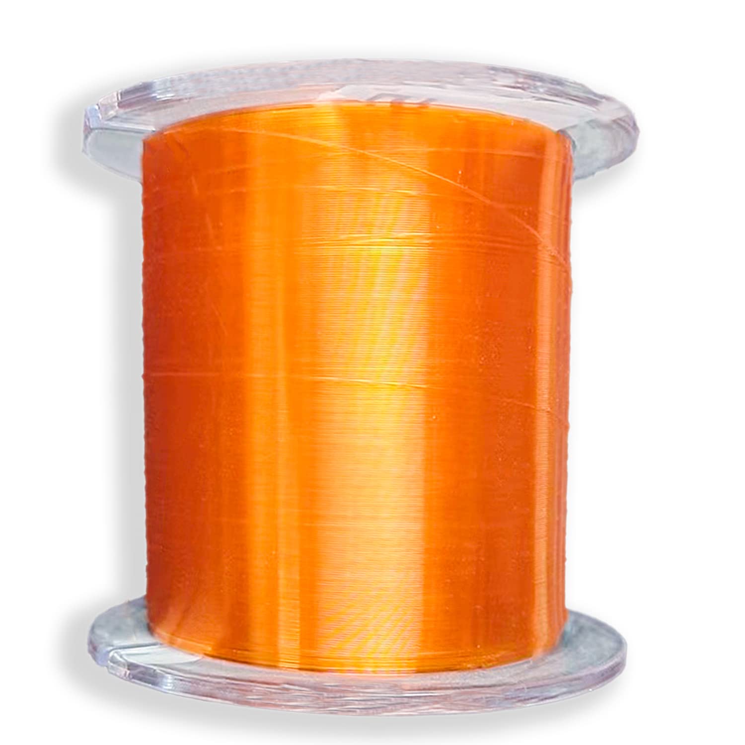 MOMPLUS Fishing Line 547Yds/500m-Nylon Monofilament Ultimate Strength  Abrasion Resistant Leader Line DIY Tool Orange Mono Fishing Line  10LB/0.33mm/547Yds