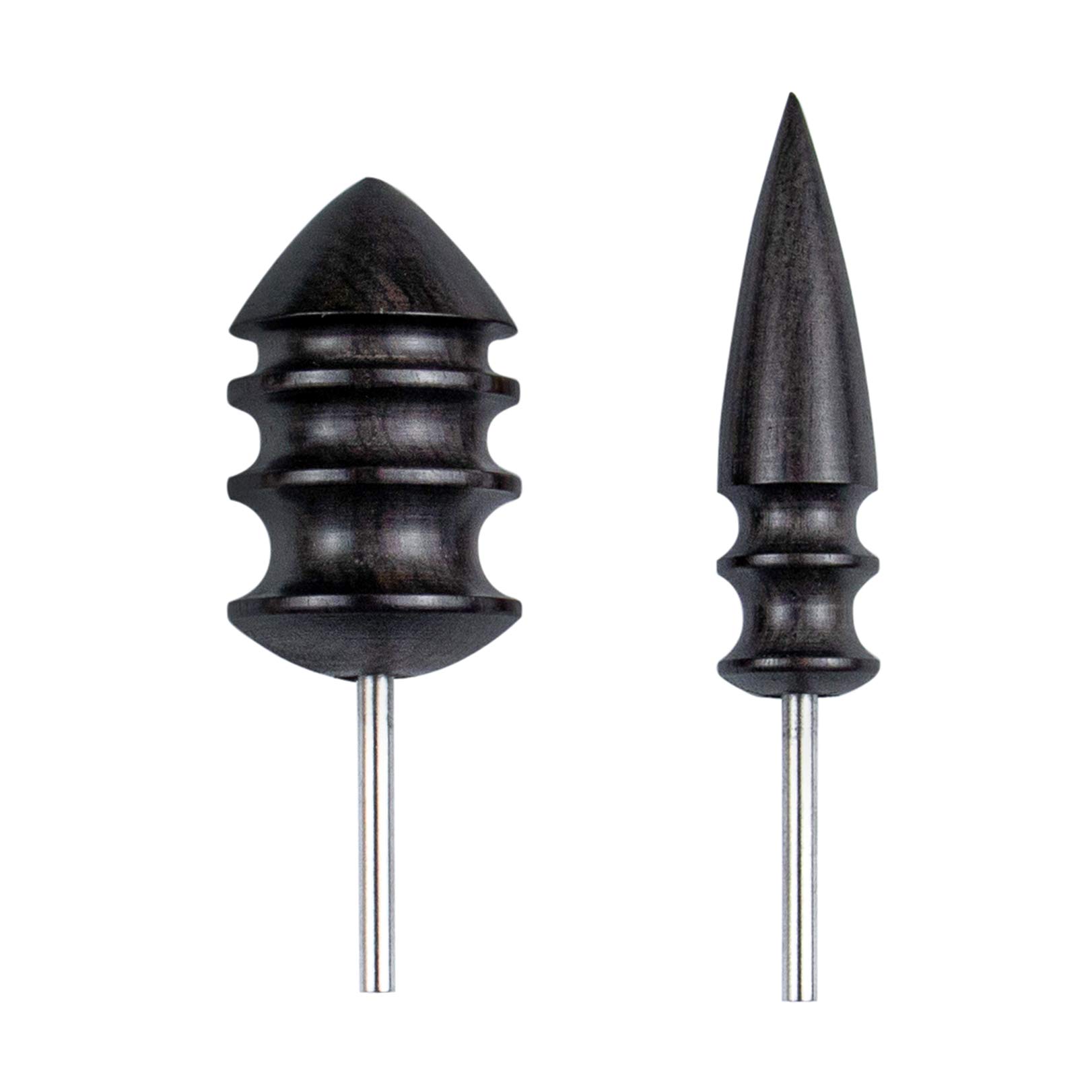 La Queenie 2 Pack Leather Burnisher Bits,Leather Slicker Burnishing Tool,Edge Burnisher Creaser Electric Polished Head for DIY Leather Hand Making