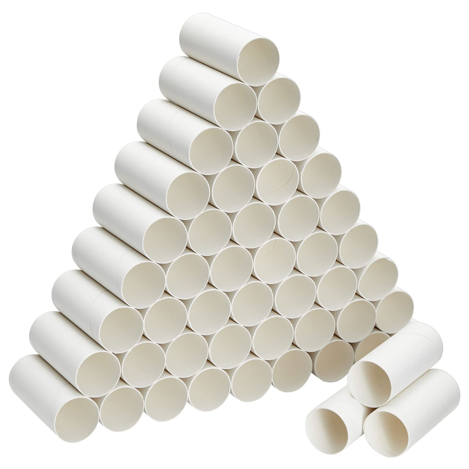 48 Pack Cardboard Tubes for Crafts, Empty Toilet Paper Rolls for Classroom,  DIY Projects (1.6 x 4 Inches) White