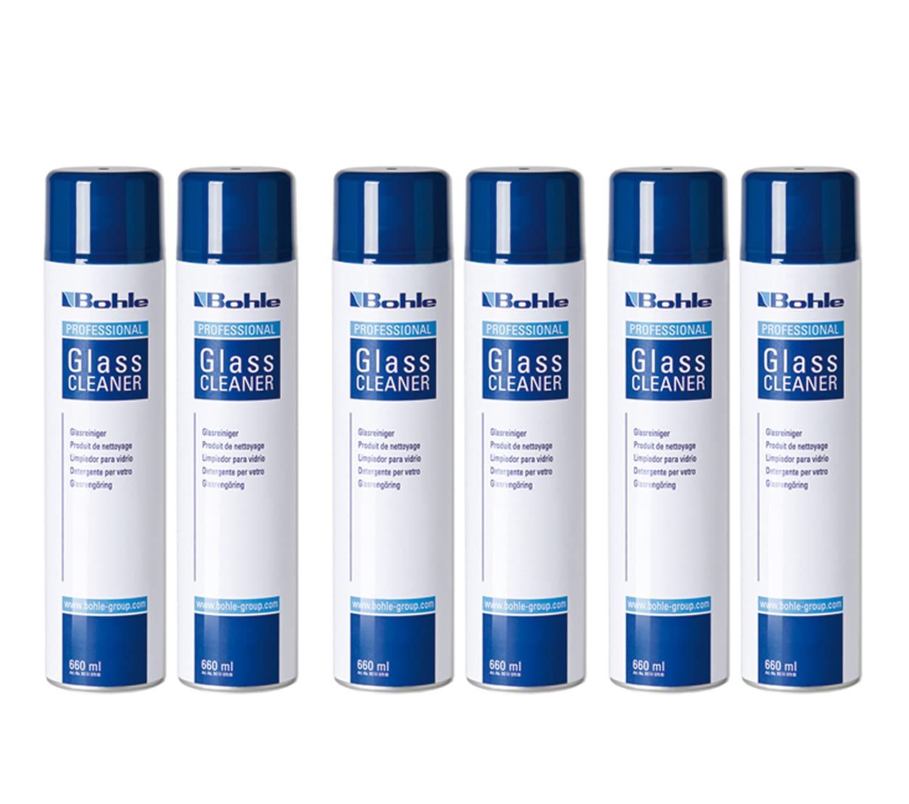 Bohle Glass Cleaner 6 x 624g Spray Cans