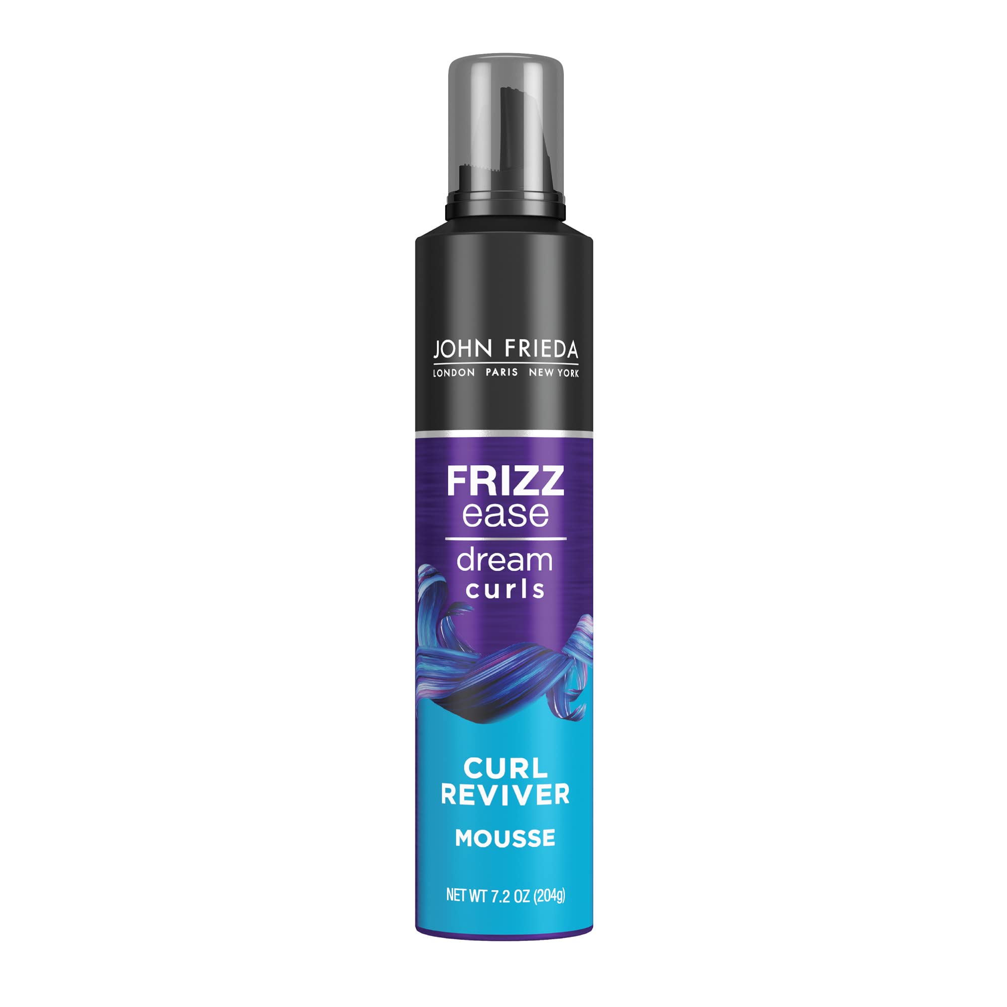 John Frieda Frizz Ease Curl Reviver Mousse, Enhances Curls, Soft Flexible  Hold, Mousse for Curly or