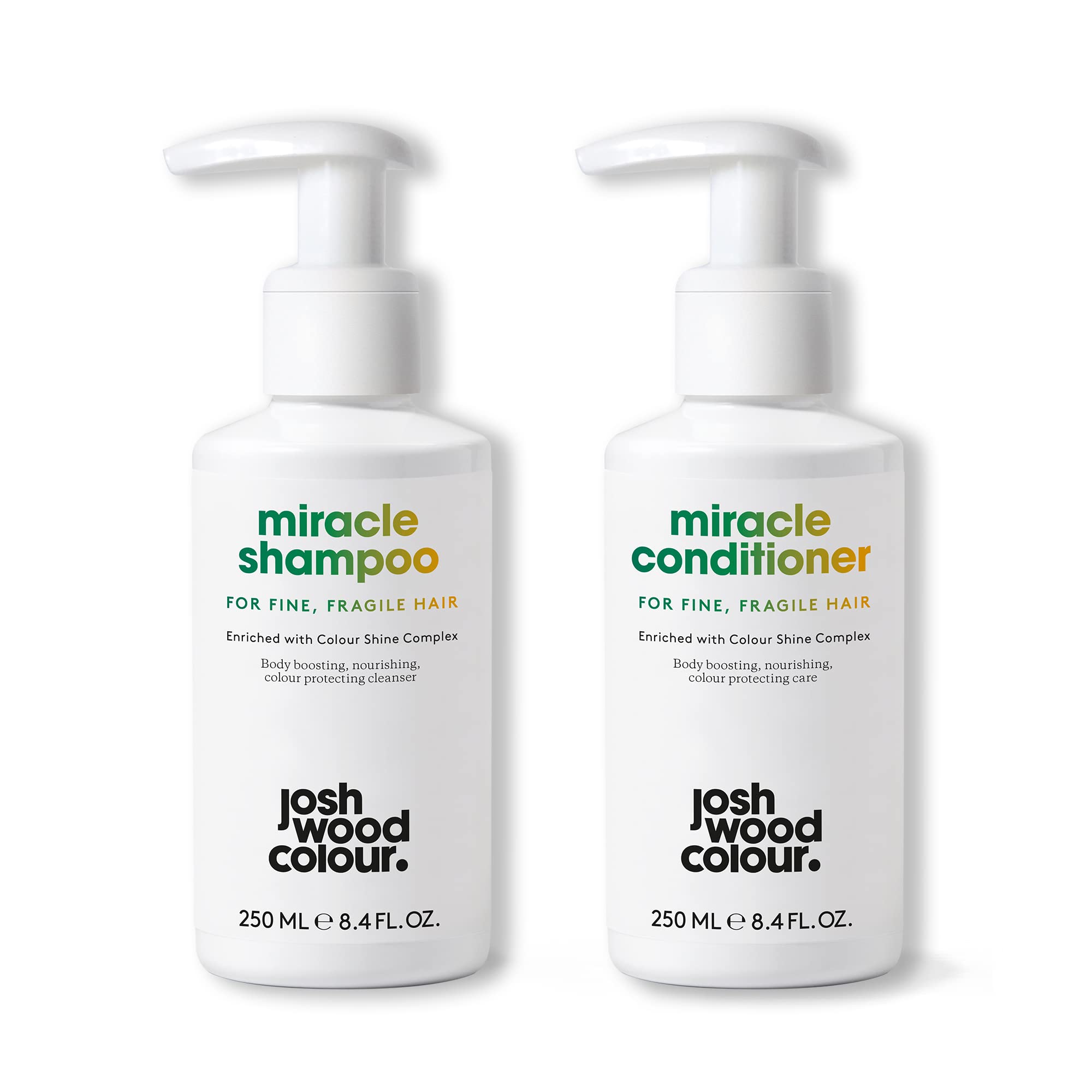 Josh Wood Colour Miracle Shampoo and Conditioner for Fine/Fragile