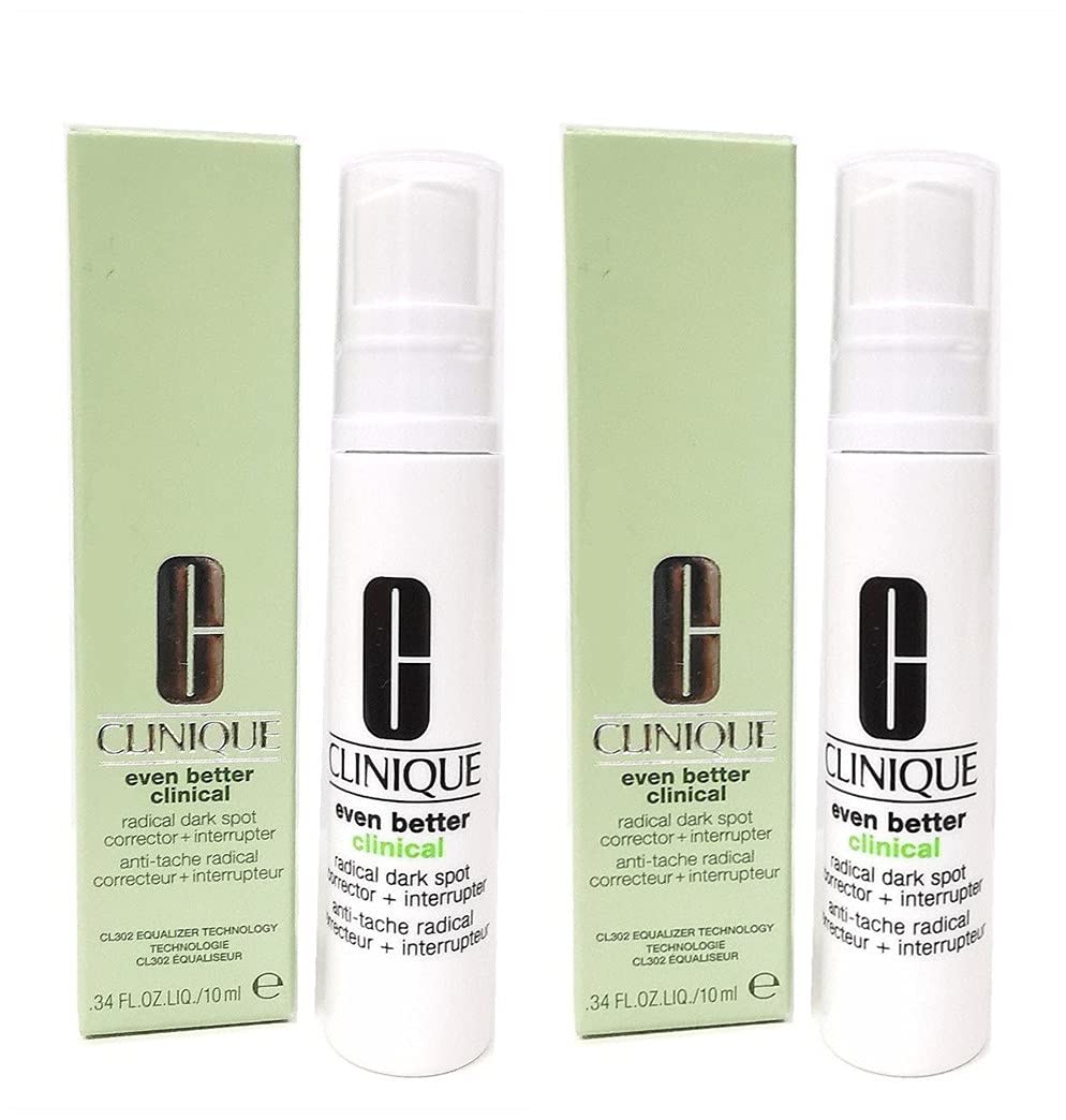 Cl n que Even Better Clinical Radical Dark Spot Corrector + Interrupter  0.68 oz/20 ml (Lot of 2 0.34 oz/10 ml)