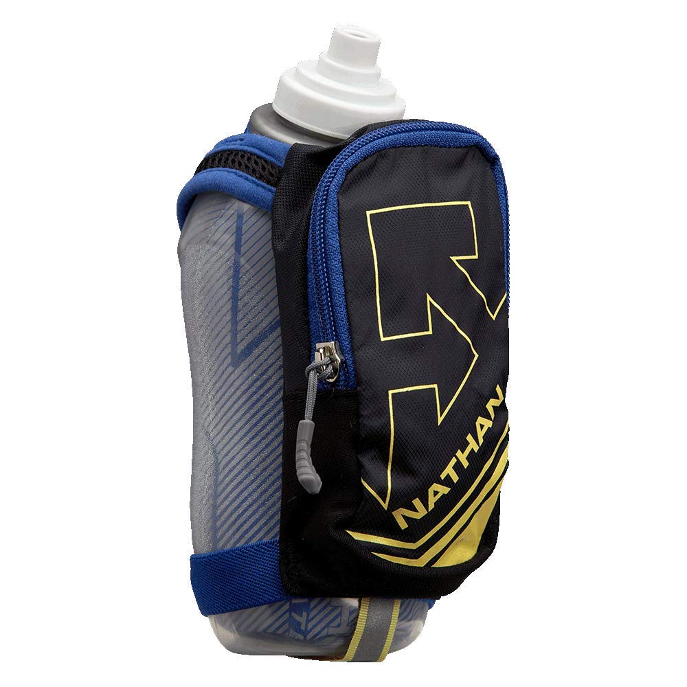 Nathan SpeedDraw Plus Insulated Flask, Handheld Running Water Bottle. Grip  Free for Runners, Hiking etc Black