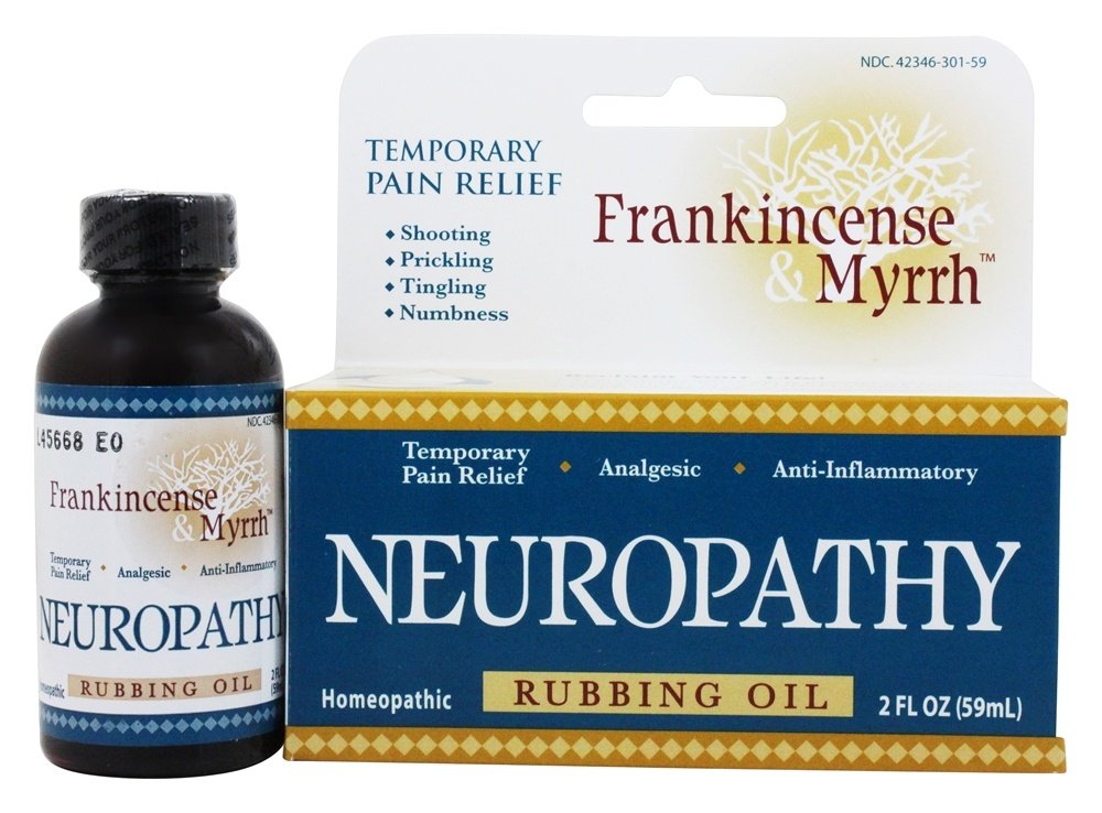 Frankincense and Myrrh Neuropathy Rubbing Oil - 2 fl oz., 1 Pack/2