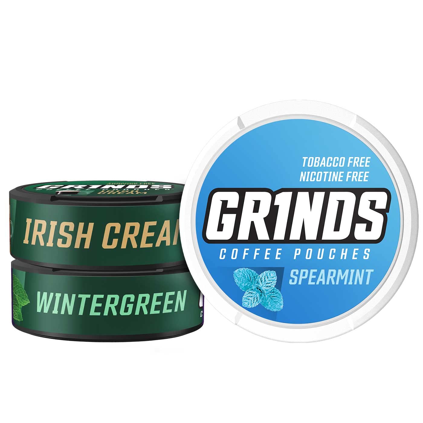 Grinds Coffee Pouches, 3 Cans of Double Shot Espresso, 18 Pouches Per Can