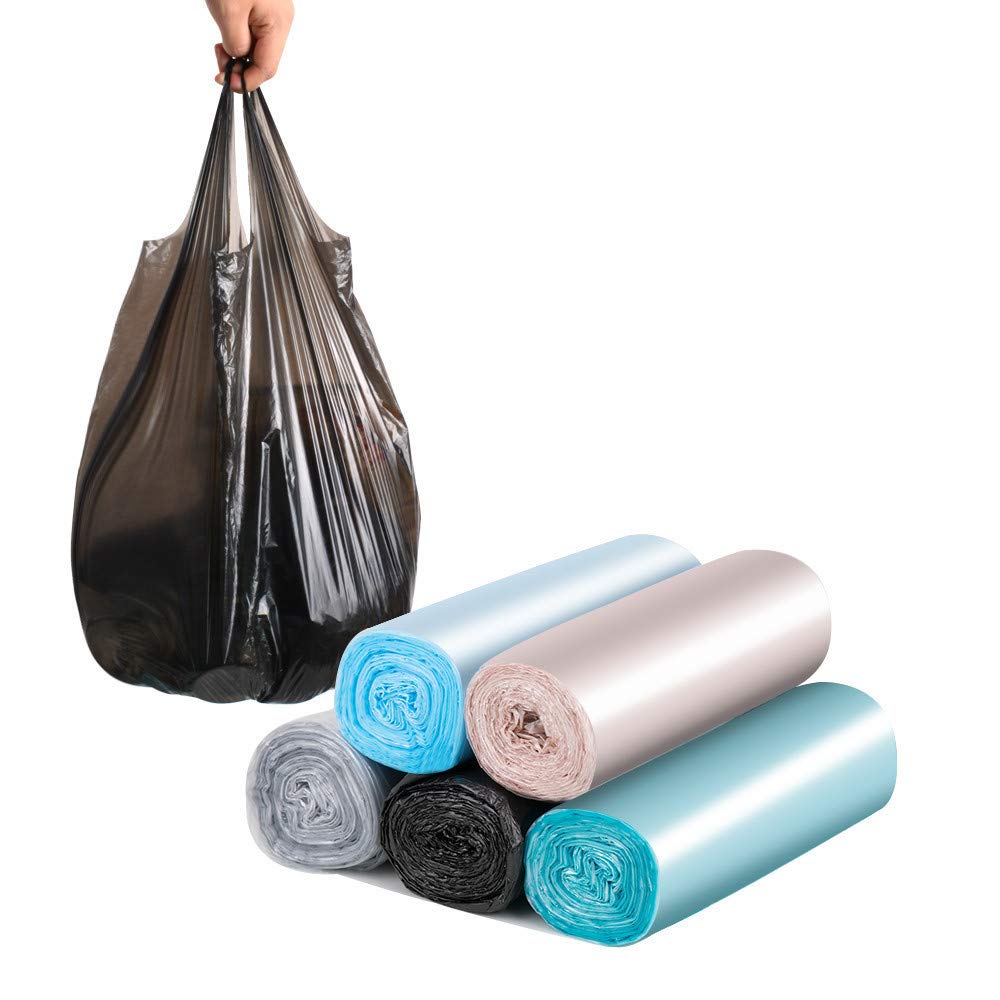 Trash Bags, 4 Gallons 100 Counts Small Garbage Bags for Office,  Kitchen,Bedroom Waste Bin, 15