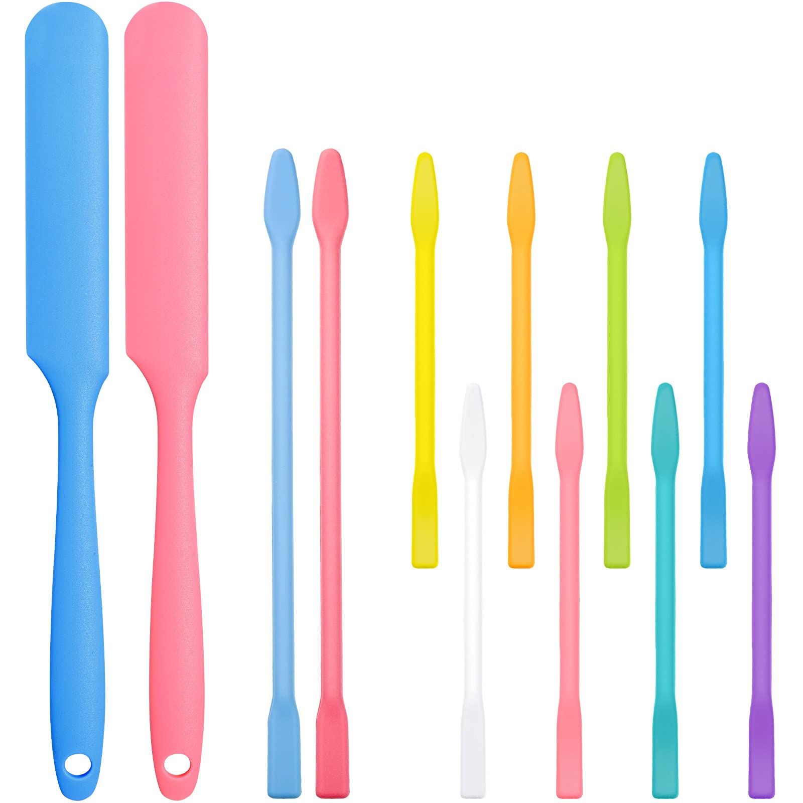 Silicone Wax Stick 2pcs Silicone Waxing Spatulas Wax Sticks Waxing Applicators Removal Shovel, Size: 21x5x3CM