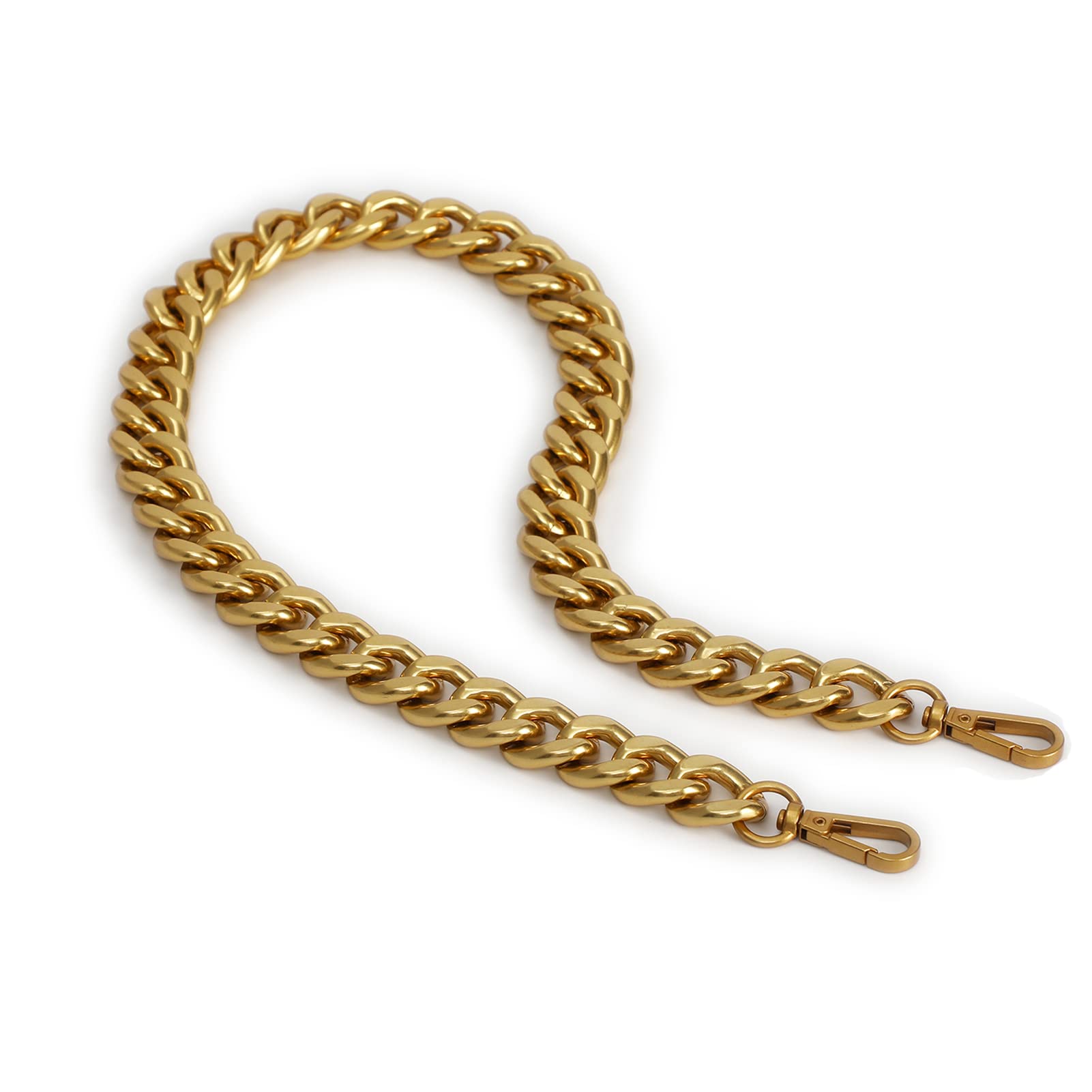 Shoulder strap metal chain gold