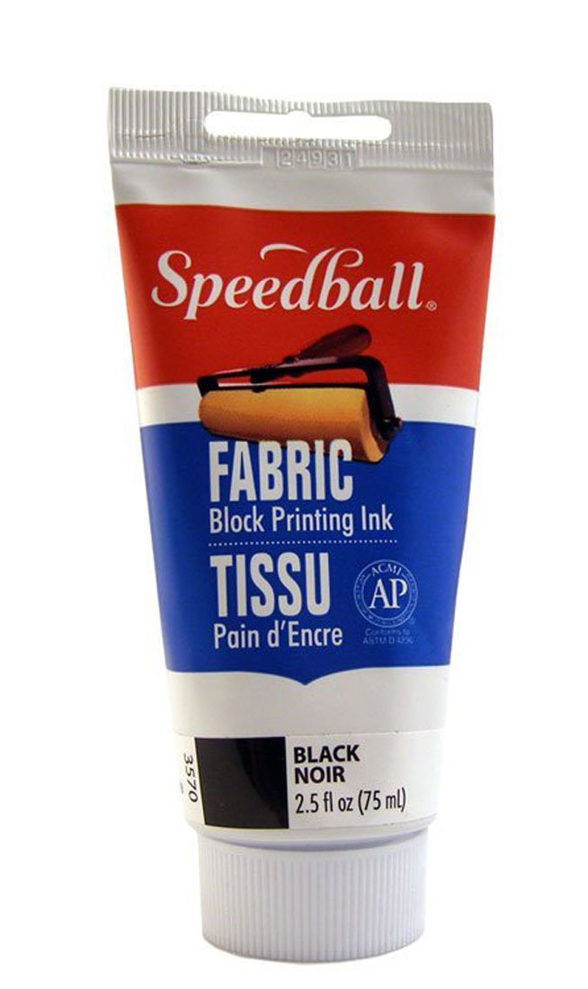 Speedball Fabric Block Printing Ink 5oz Black