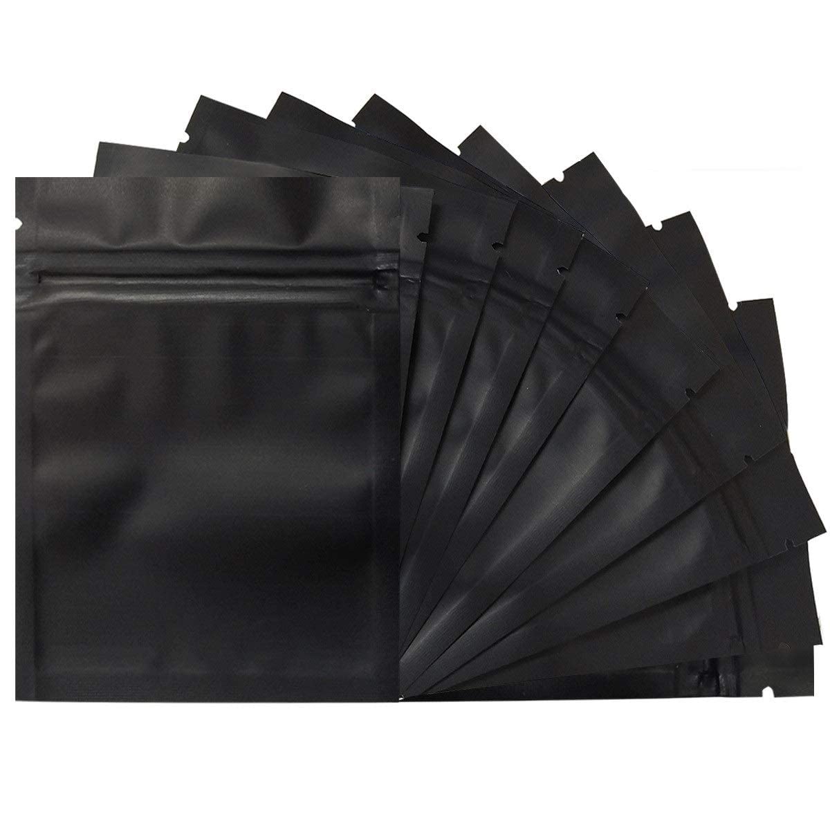 1/4 Ounce Matte Black & Matte Black Mylar Bags - (1000 qty.)