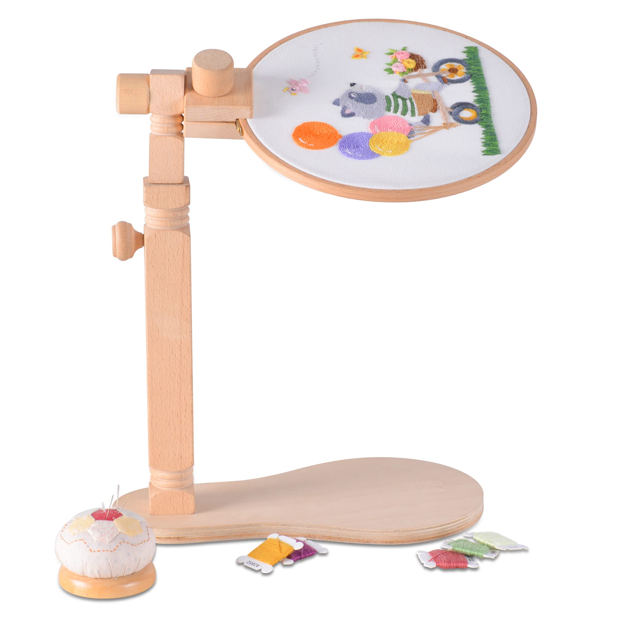 Embroidery Stand, Adjustable Cross Stitch Hoop Holder, Hands Free