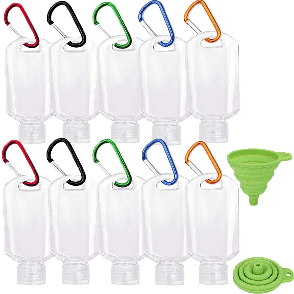 Travel Bottles with Keychain 2oz50ml Portable Plastic Travel