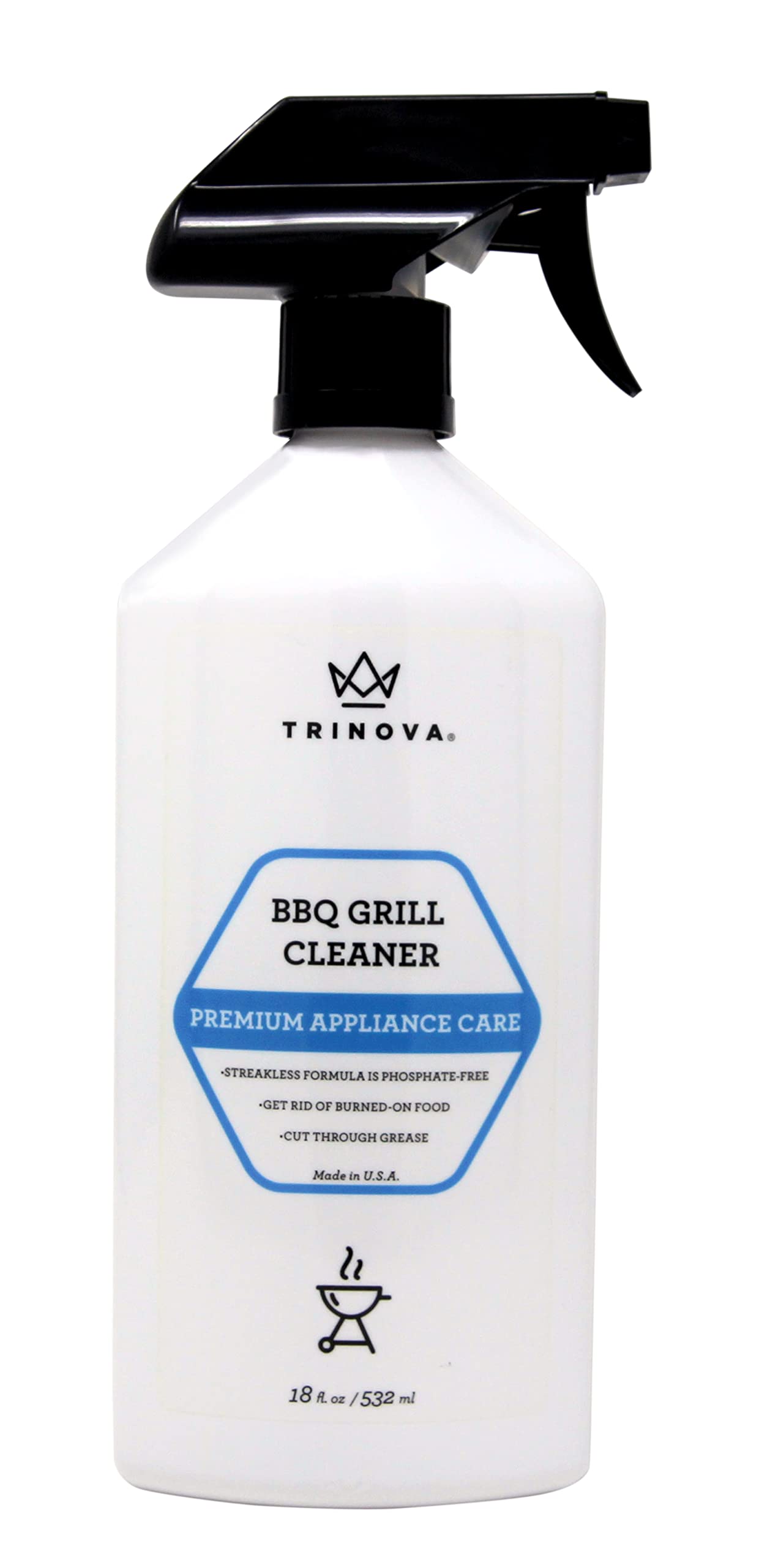 Grill Clean Spray Foam Cleaner - Non Toxic - Loosens Burnt on