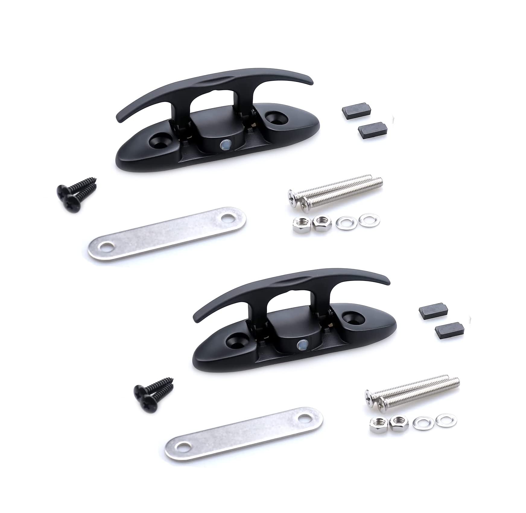 MX 4-1/2 Boat Folding Cleat Marine Dock Cleats Stainless Steel - Pack