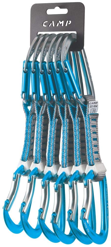 CAMP Orbit Wire Express Quickdraws - 6 Pack For Rock Climbing