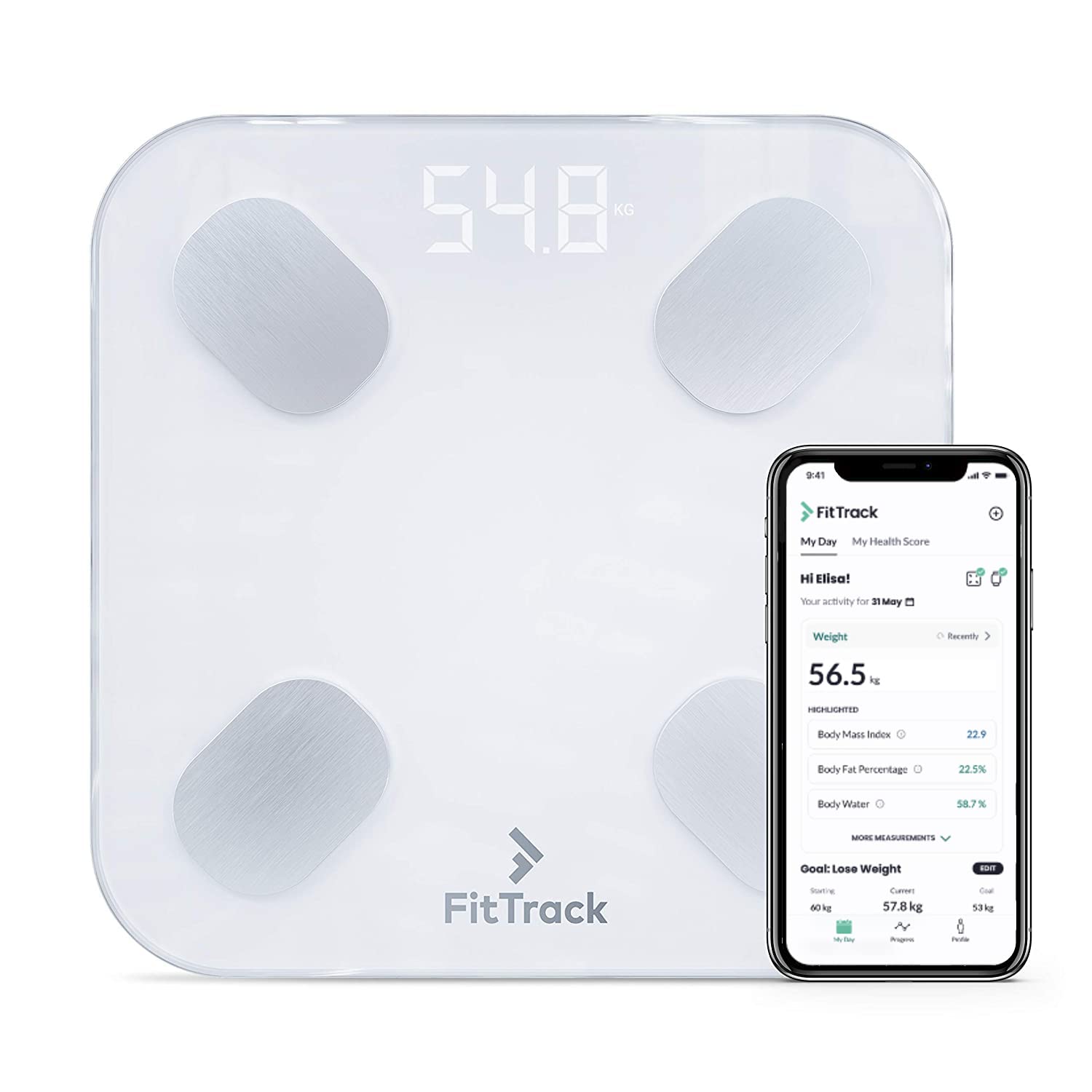 Smart Scales for Body Weight, BAIFROS Bluetooth Body Fat Scale with Most  Accurate ITO Technology, 13 Measurement Weight Scale Smart APP Fit Tracker  Scales for Fitness (ST/LB/KG)