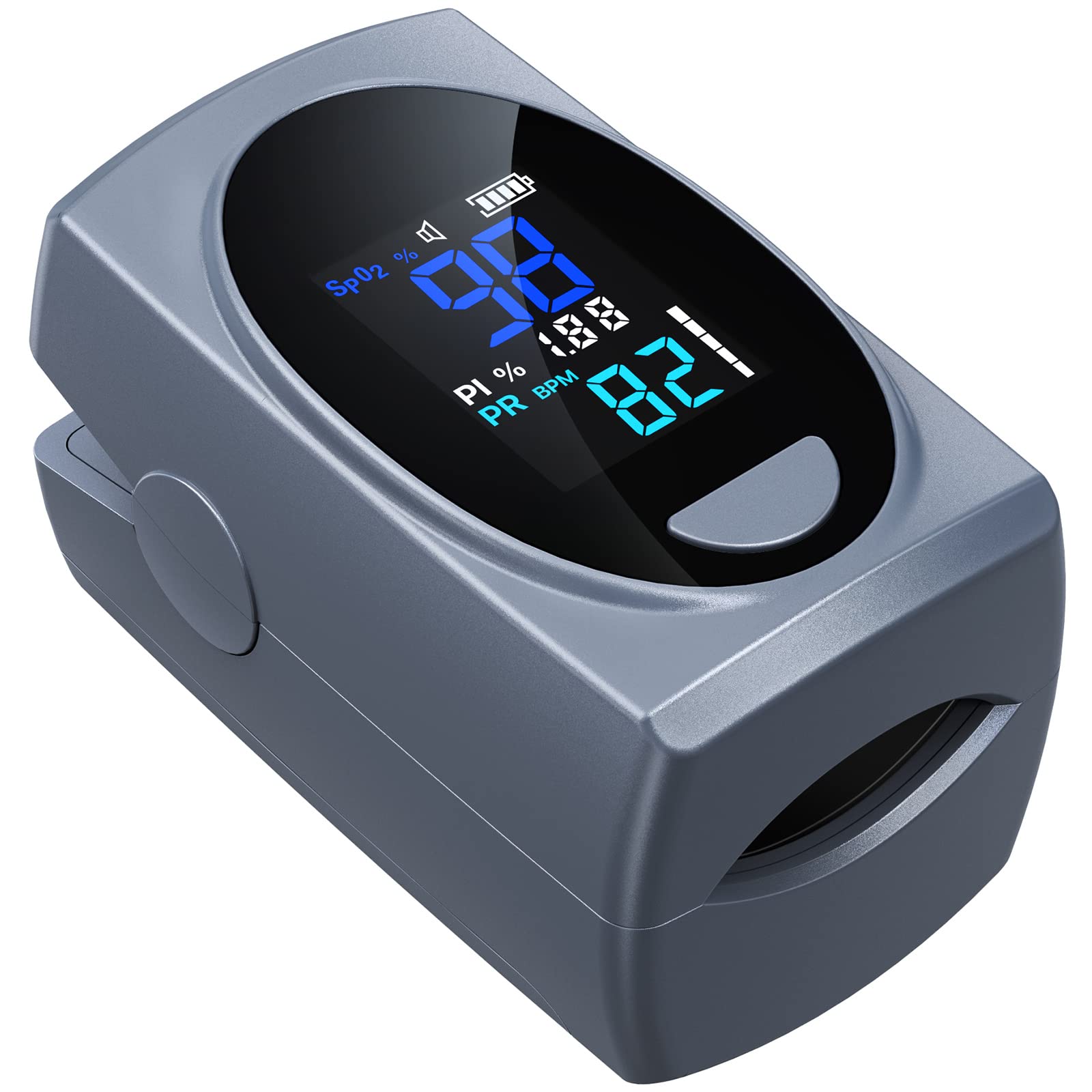 Pulse Oximeter Fingertip, Digital Blood Oxygen Saturation Monitor for