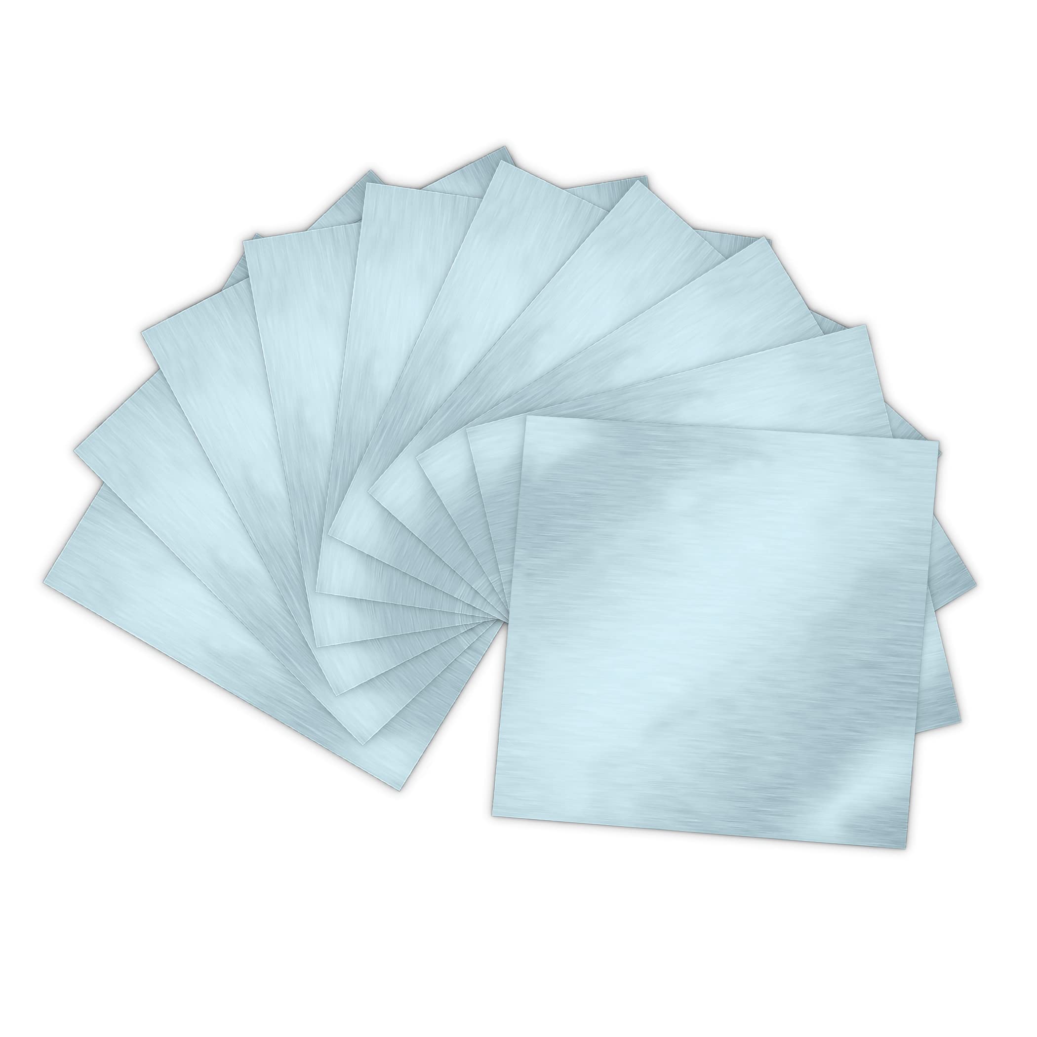 Brushed Silver Adhesive Backed Vinyl Sheets Used for Crafting (10 Pack)  Brushed Silver 1