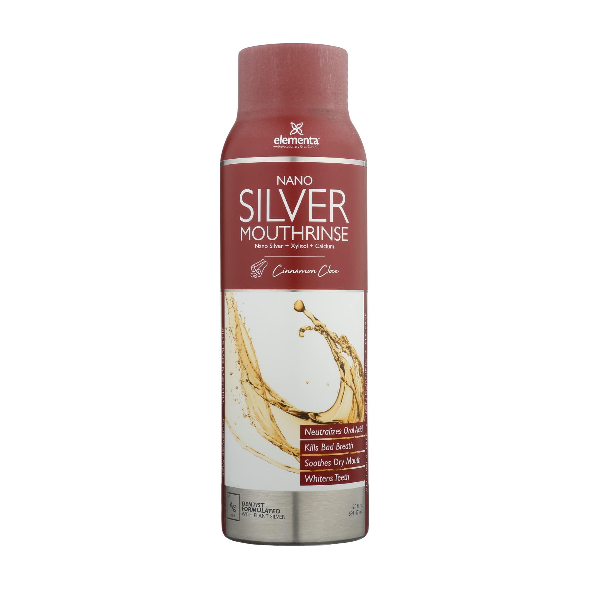 Elementa Silver - Adult Mouth Rinse 20 fl oz. - Cinnamon Clove 1