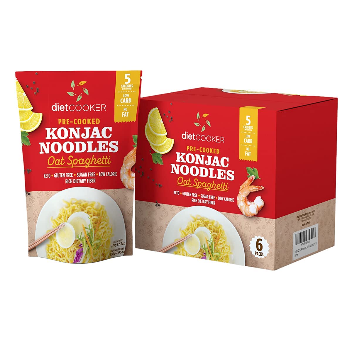 Spaghetti de konjac 6x200g