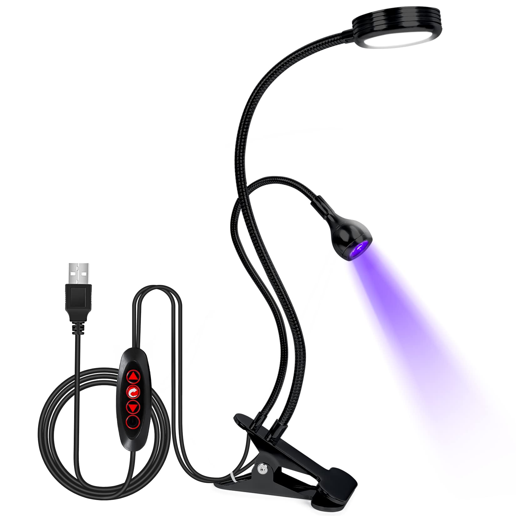 LED UV Curing Light Handheld Ultraviolet Lamp Fast Glue Nail Polish Switch  Plug
