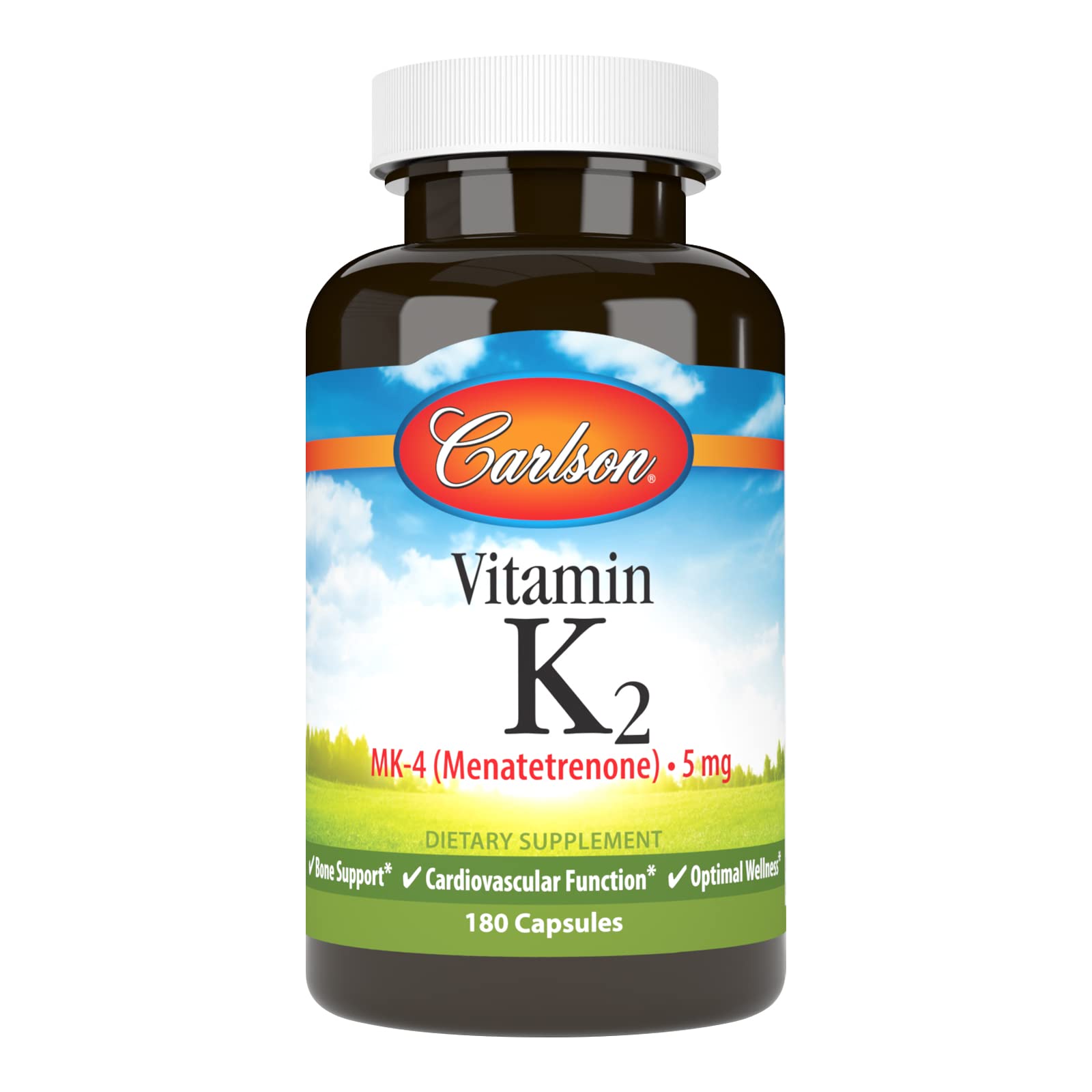 Carlson Labs Vitamin K2 MK4 (Menatetrenone) 5 mg 180
