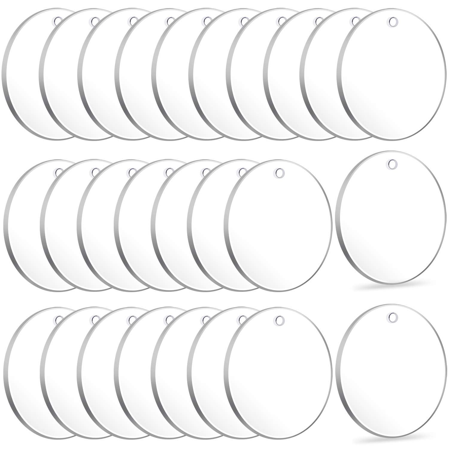 10 Pieces - Round Circle Acrylic Blank Shape - 1 to 5 size — Bulk Tumblers