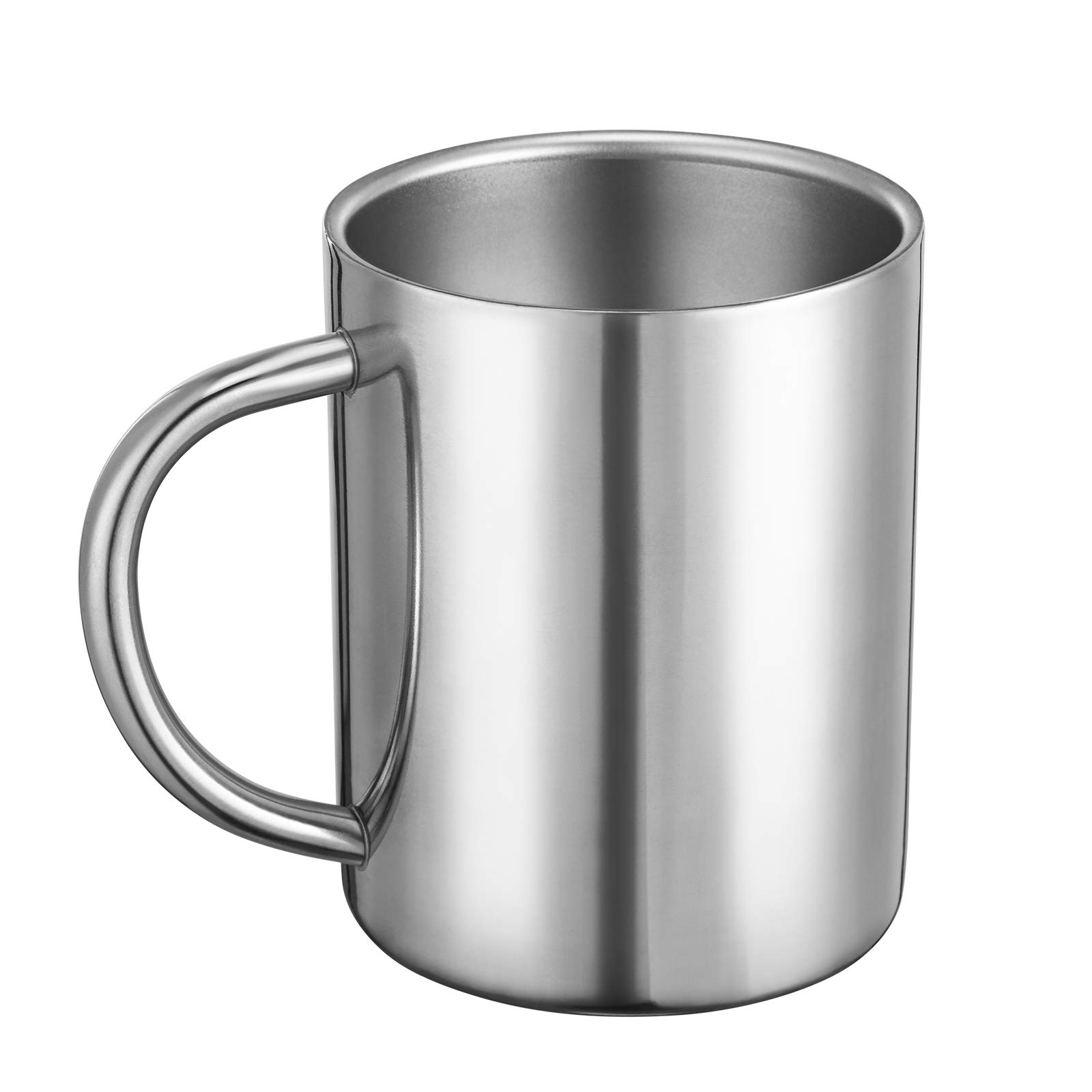 Bidponds 13.5oz / 400ml Double Walled Coffee Mug, Stainless Steel Tea Cups,  Travel Camping Mugs 400ml