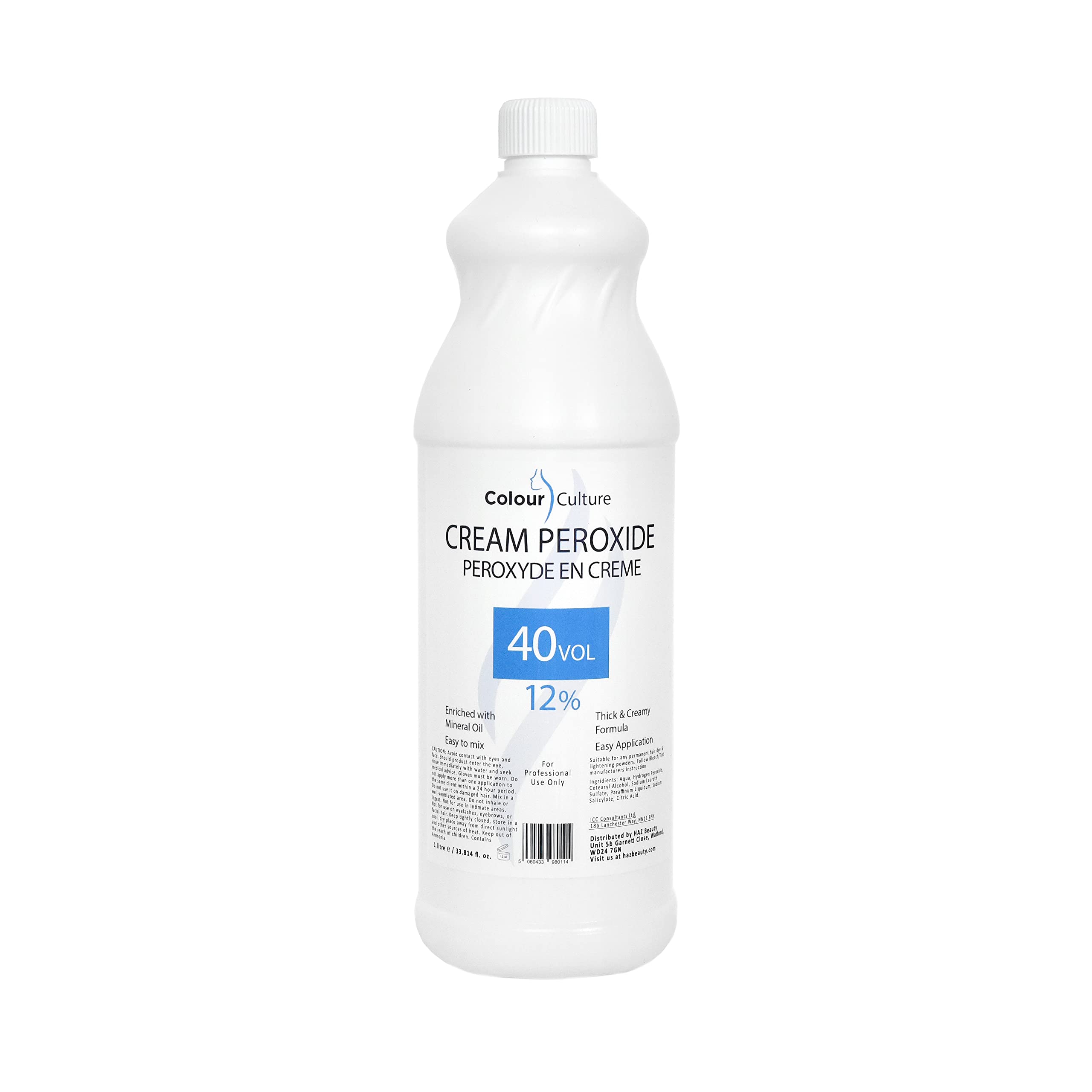 Colour Culture Cream Peroxide 12 40 Volume1000ml Hydrogen Peroxide